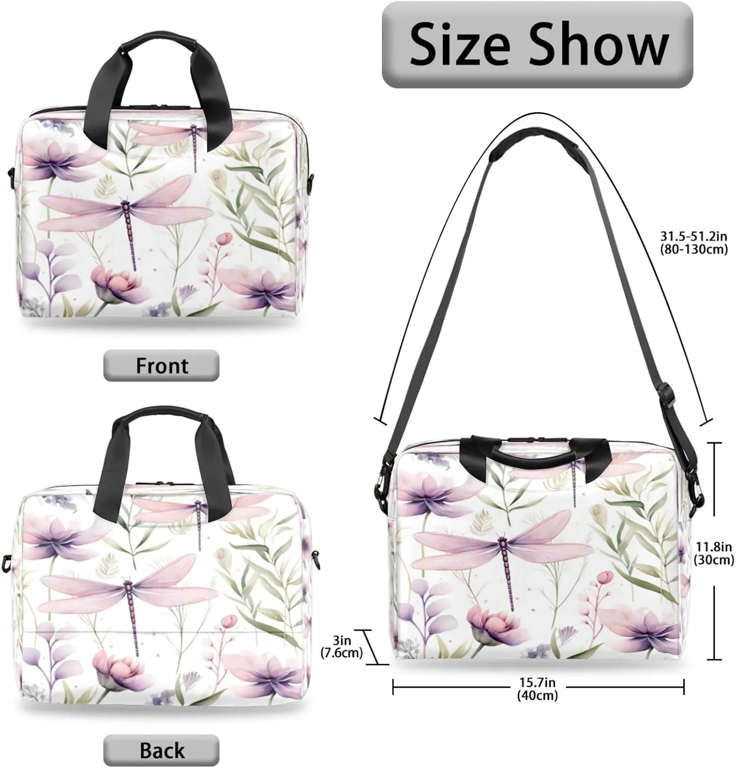 Laptop Shoulder Bag Compatible with Handle, Messenger Shoulder Case for Tablet, Laptop Carrying Case