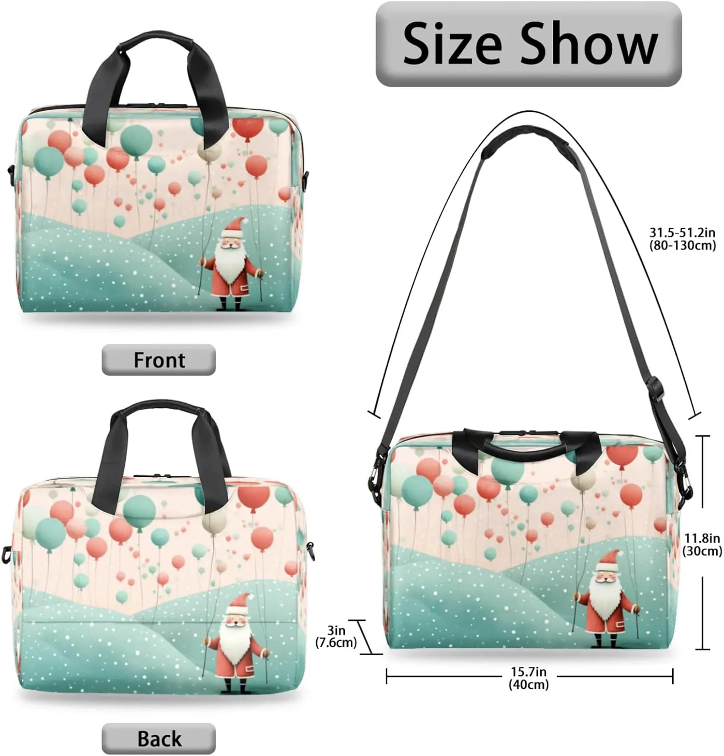 Laptop Shoulder Bag Compatible with Handle, Messenger Shoulder Case for Tablet, Laptop Carrying Case