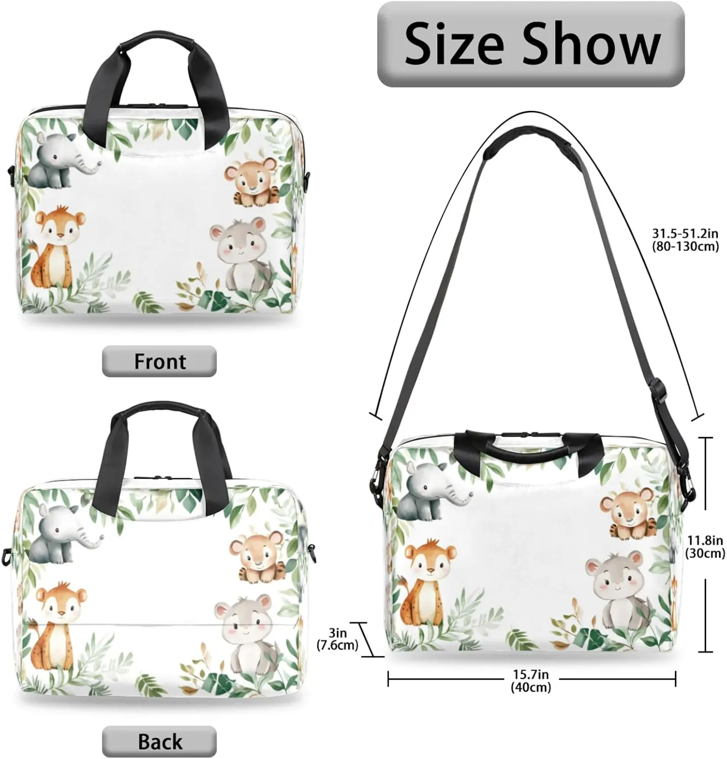 Laptop Shoulder Bag Compatible with Handle, Messenger Shoulder Case for Tablet, Laptop Carrying Case