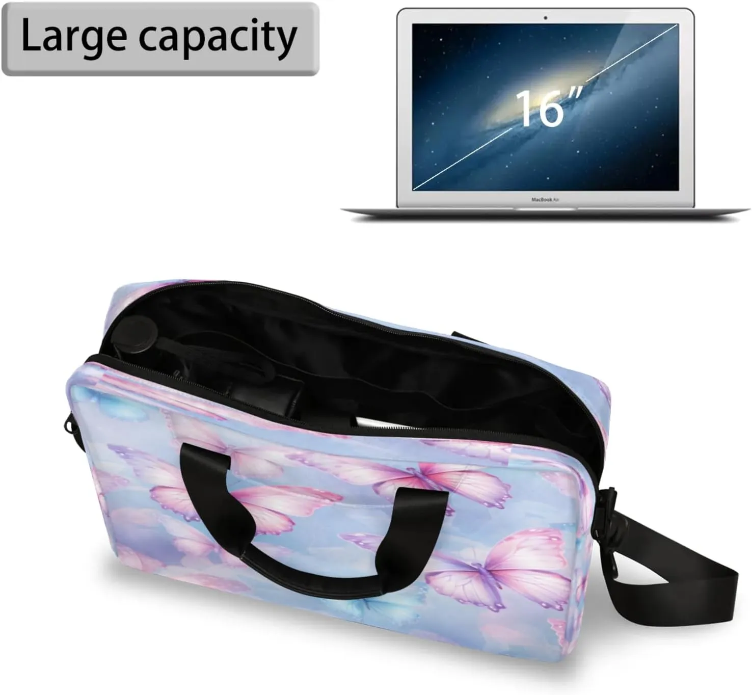 Laptop Shoulder Bag Compatible with Handle, Messenger Shoulder Case for Tablet, Laptop Carrying Case
