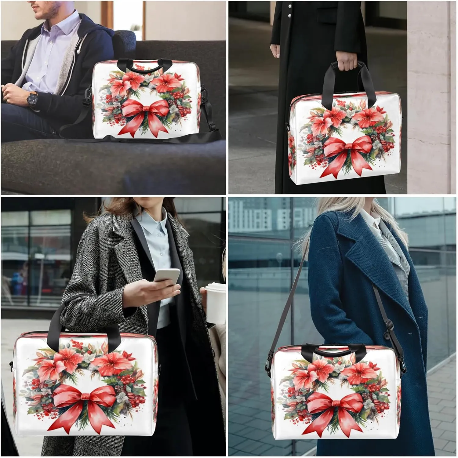 Laptop Shoulder Bag Compatible with Handle, Messenger Shoulder Case for Tablet, Laptop Carrying Case