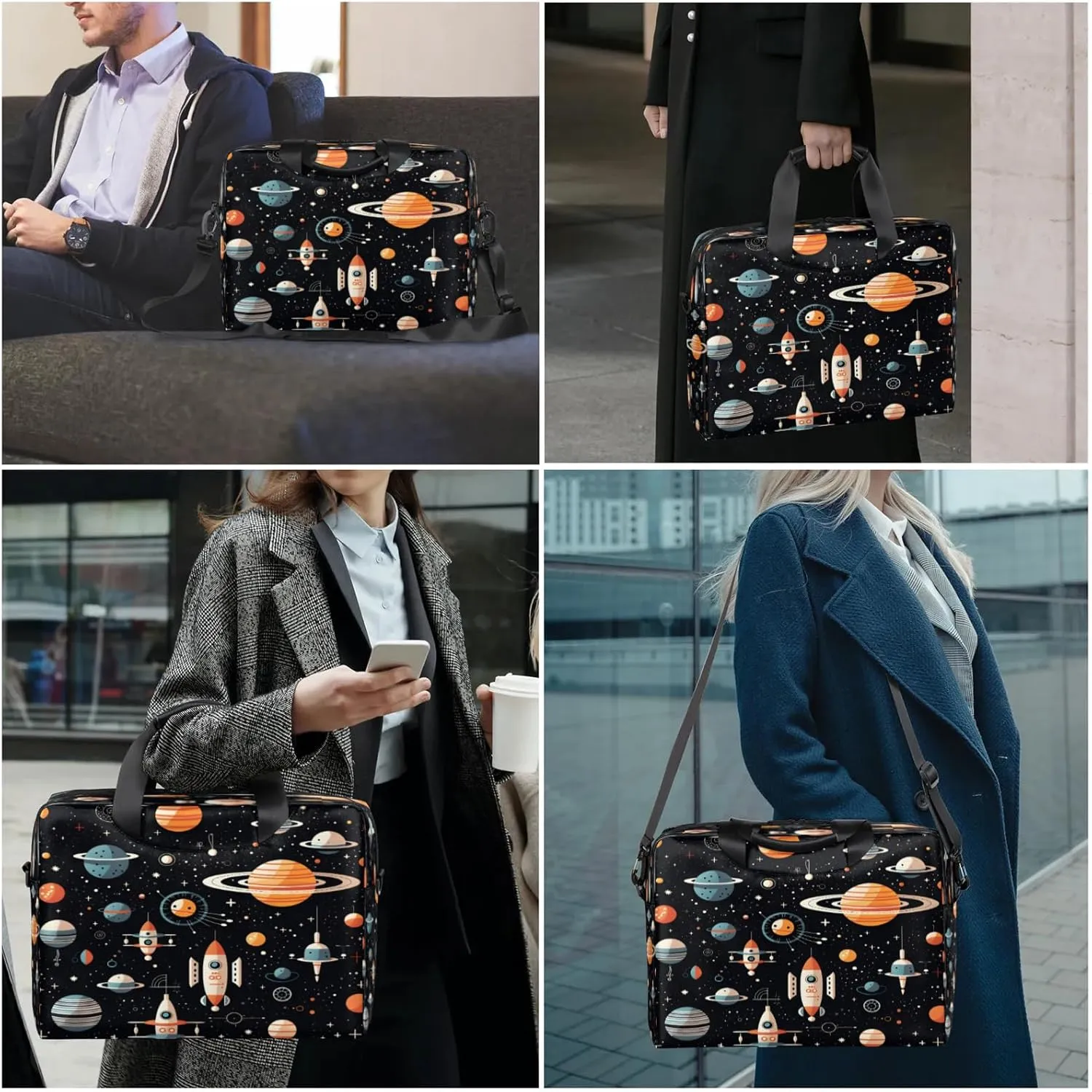 Laptop Shoulder Bag Compatible with Handle, Messenger Shoulder Case for Tablet, Laptop Carrying Case