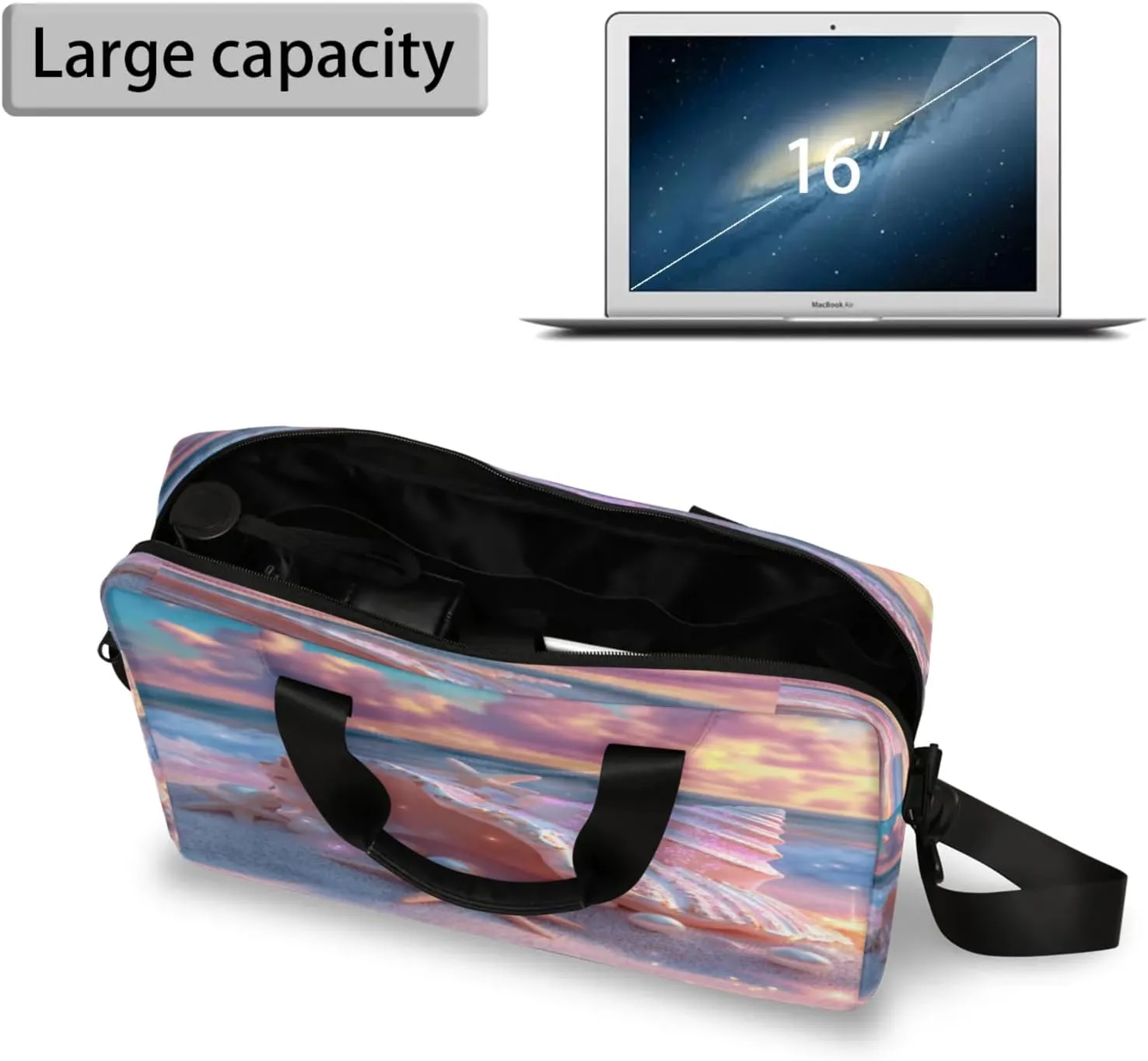 Laptop Shoulder Bag Compatible with Handle, Messenger Shoulder Case for Tablet, Laptop Carrying Case