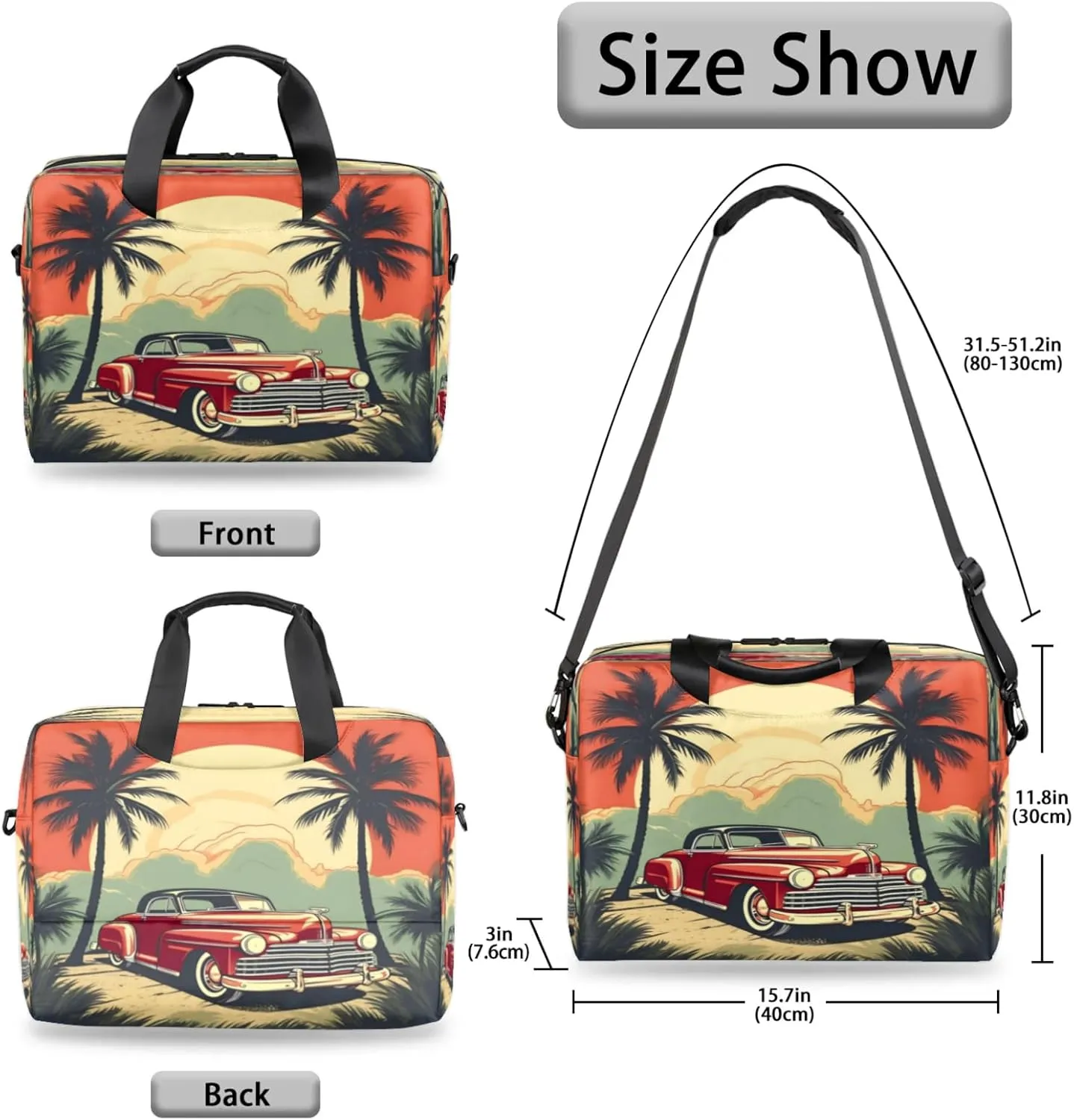 Laptop Shoulder Bag Compatible with Handle, Messenger Shoulder Case for Tablet, Laptop Carrying Case