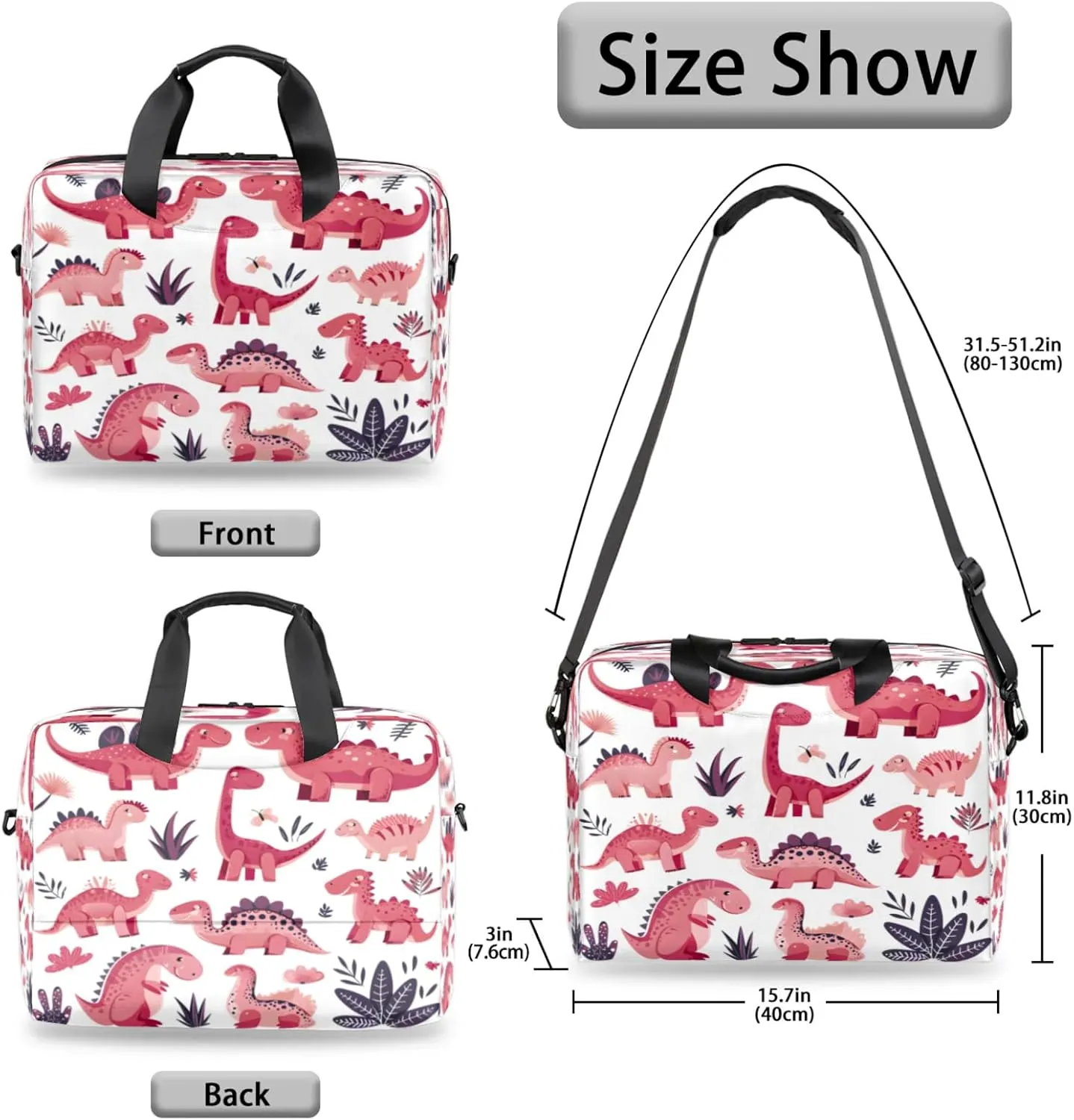 Laptop Shoulder Bag Compatible with Handle, Messenger Shoulder Case for Tablet, Laptop Carrying Case