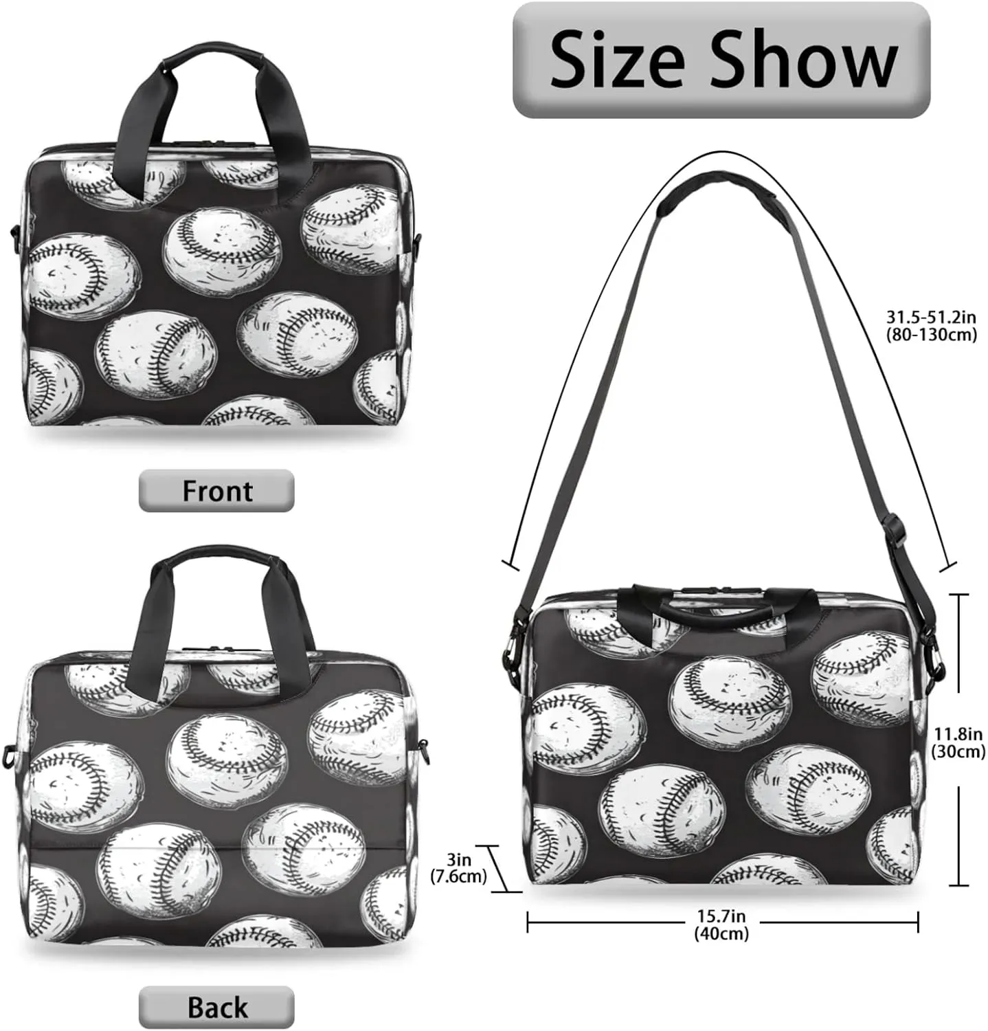 Laptop Shoulder Bag Compatible with Handle, Messenger Shoulder Case for Tablet, Laptop Carrying Case