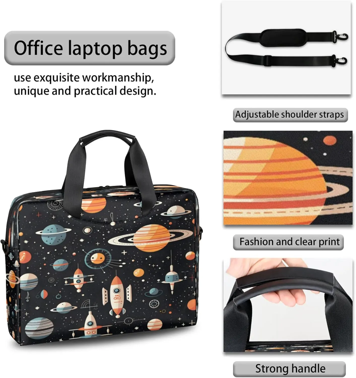 Laptop Shoulder Bag Compatible with Handle, Messenger Shoulder Case for Tablet, Laptop Carrying Case