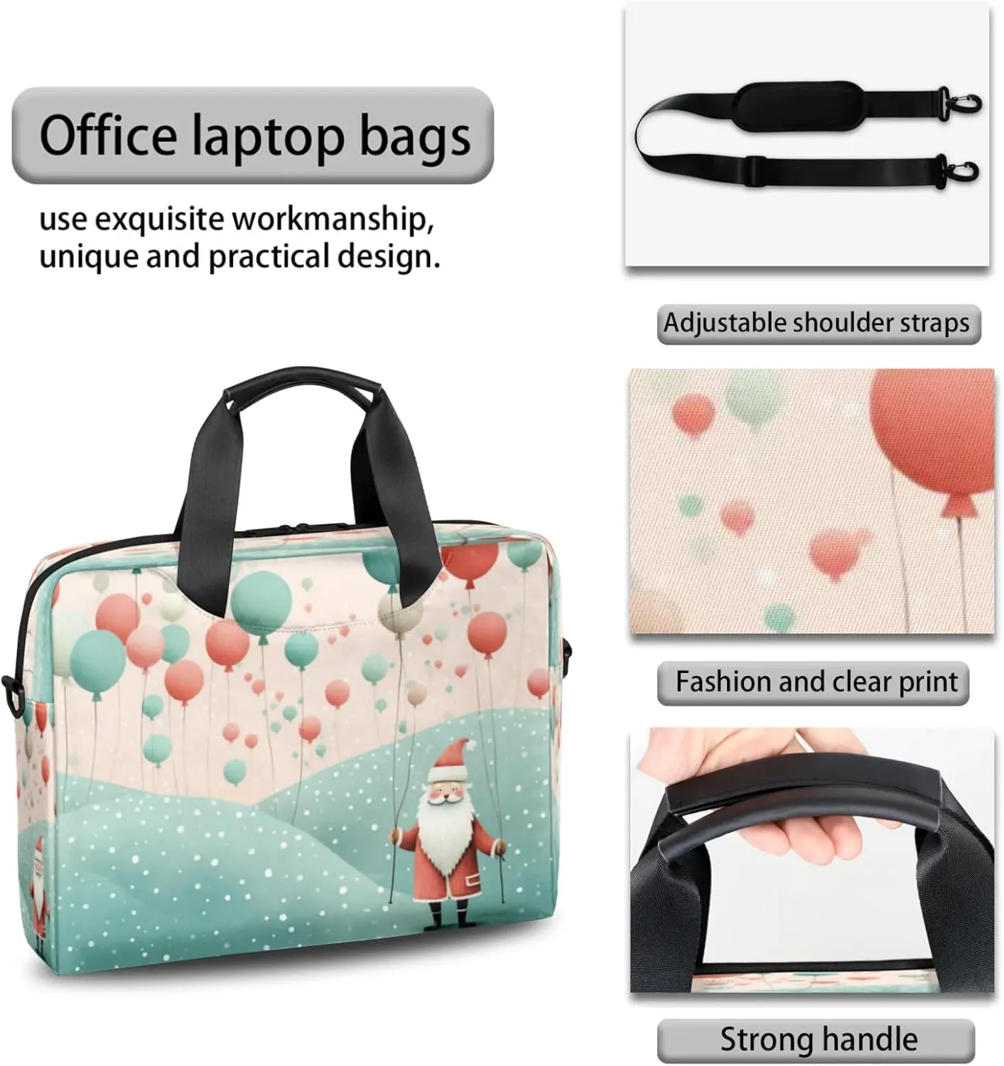 Laptop Shoulder Bag Compatible with Handle, Messenger Shoulder Case for Tablet, Laptop Carrying Case