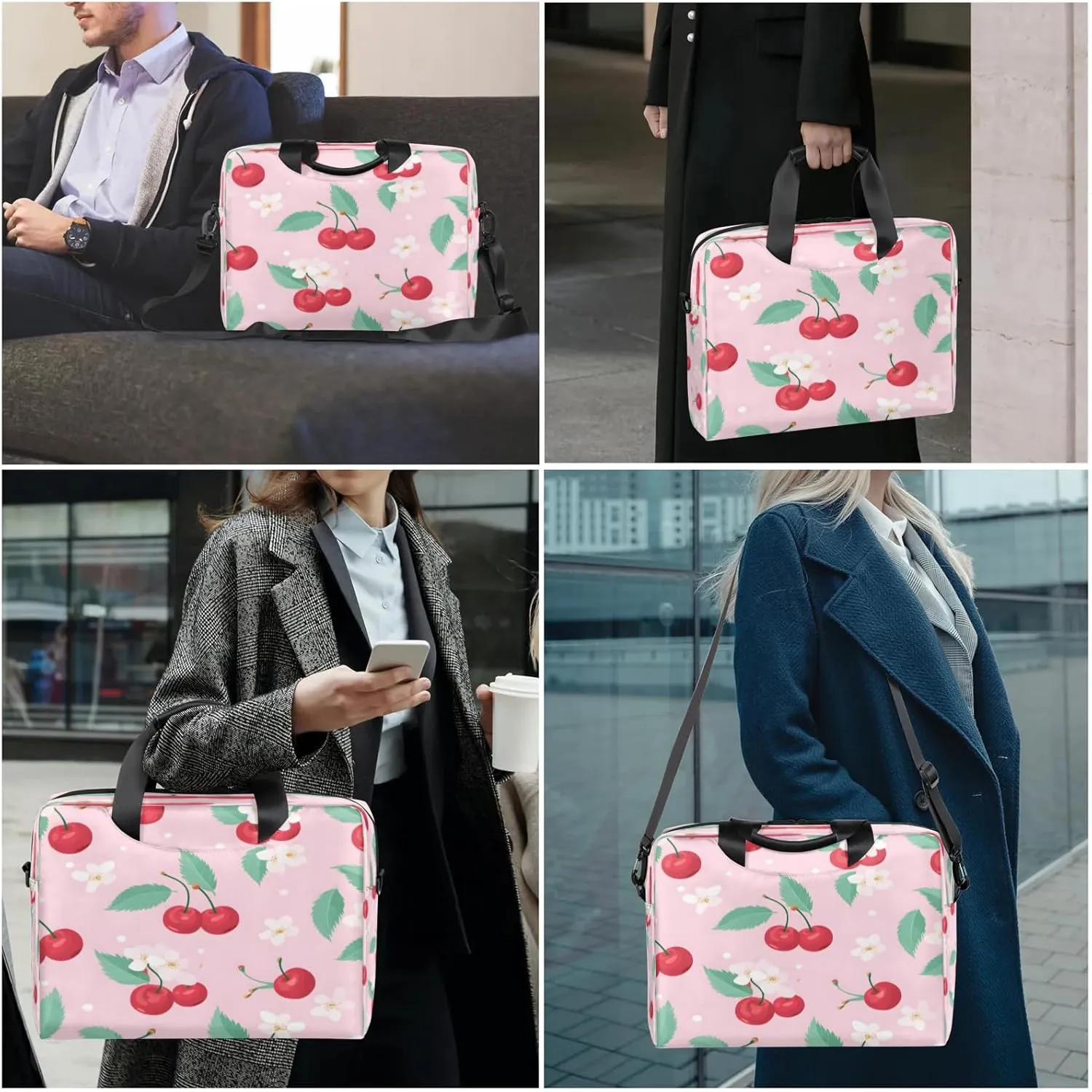 Laptop Shoulder Bag Compatible with Handle, Messenger Shoulder Case for Tablet, Laptop Carrying Case