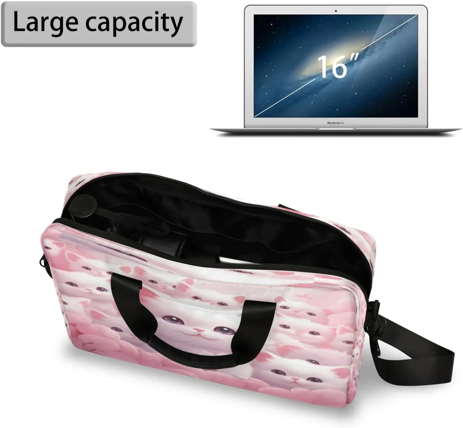 Laptop Shoulder Bag Compatible with Handle, Messenger Shoulder Case for Tablet, Laptop Carrying Case
