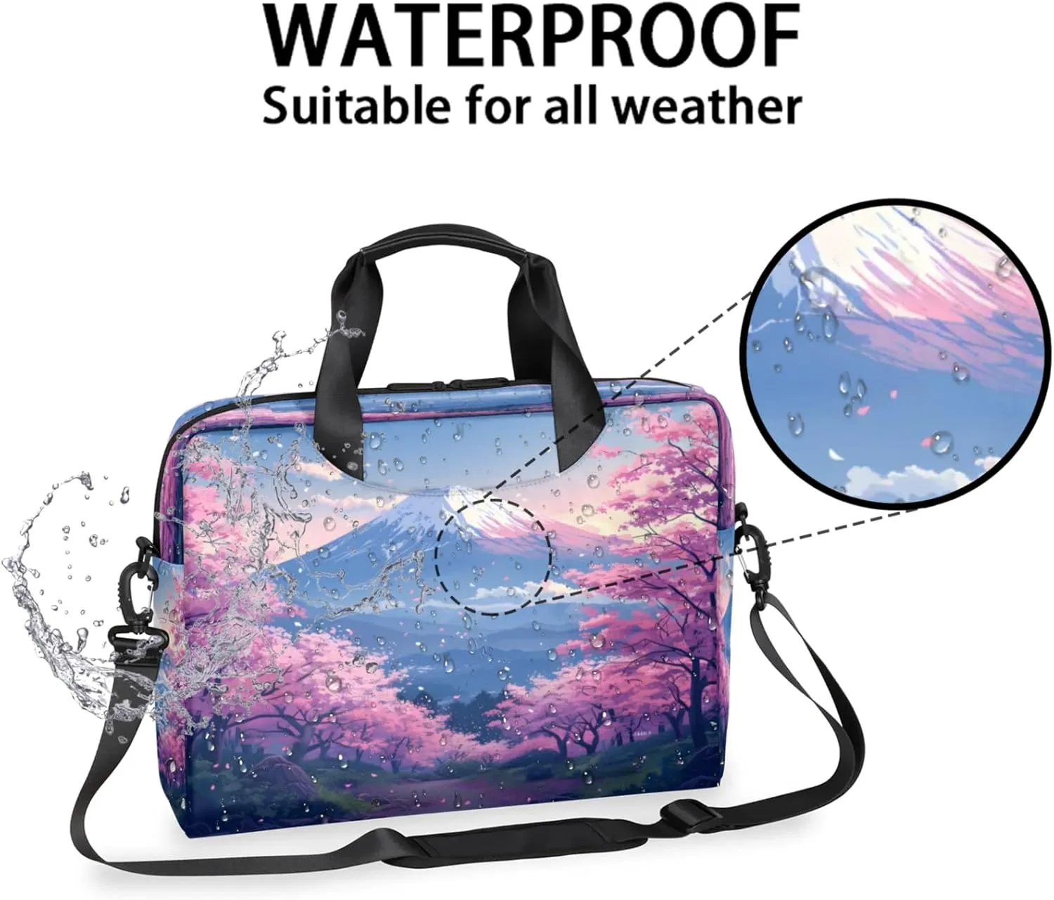 Laptop Shoulder Bag Compatible with Handle, Messenger Shoulder Case for Tablet, Laptop Carrying Case