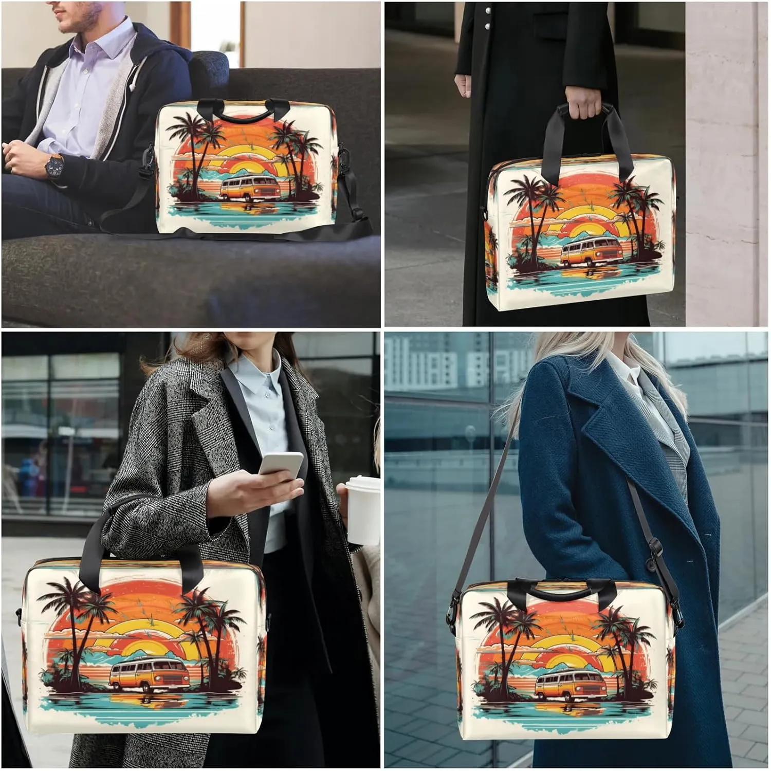 Laptop Shoulder Bag Compatible with Handle, Messenger Shoulder Case for Tablet, Laptop Carrying Case