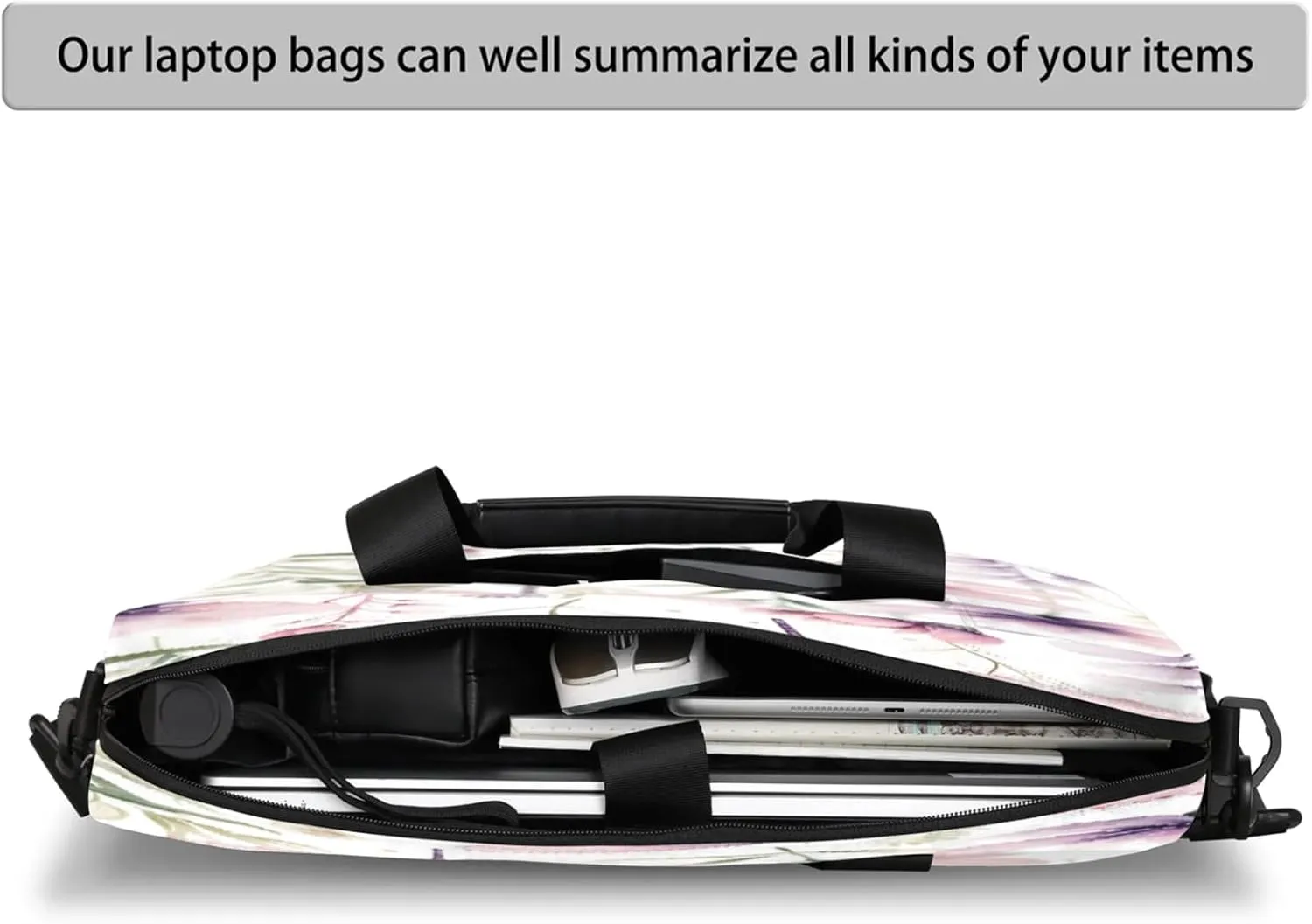 Laptop Shoulder Bag Compatible with Handle, Messenger Shoulder Case for Tablet, Laptop Carrying Case