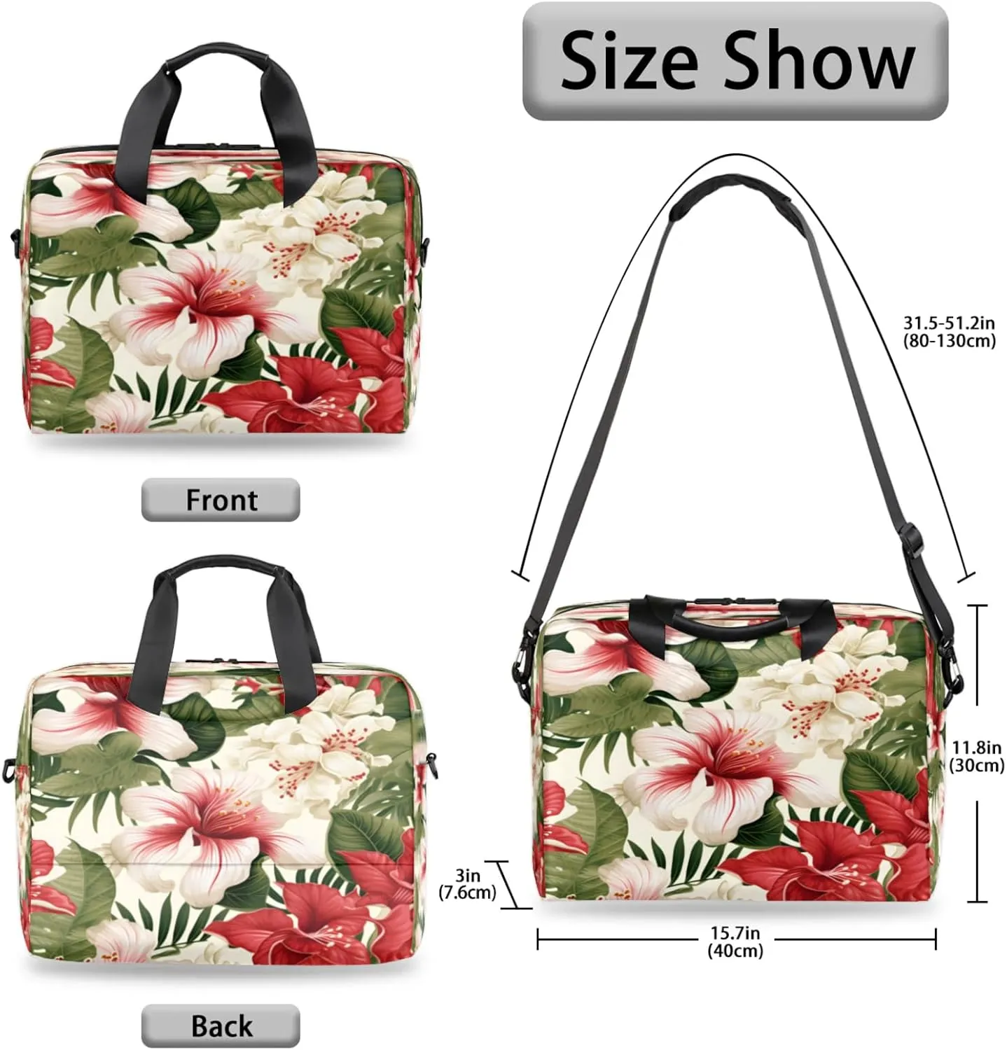Laptop Shoulder Bag Compatible with Handle, Messenger Shoulder Case for Tablet, Laptop Carrying Case