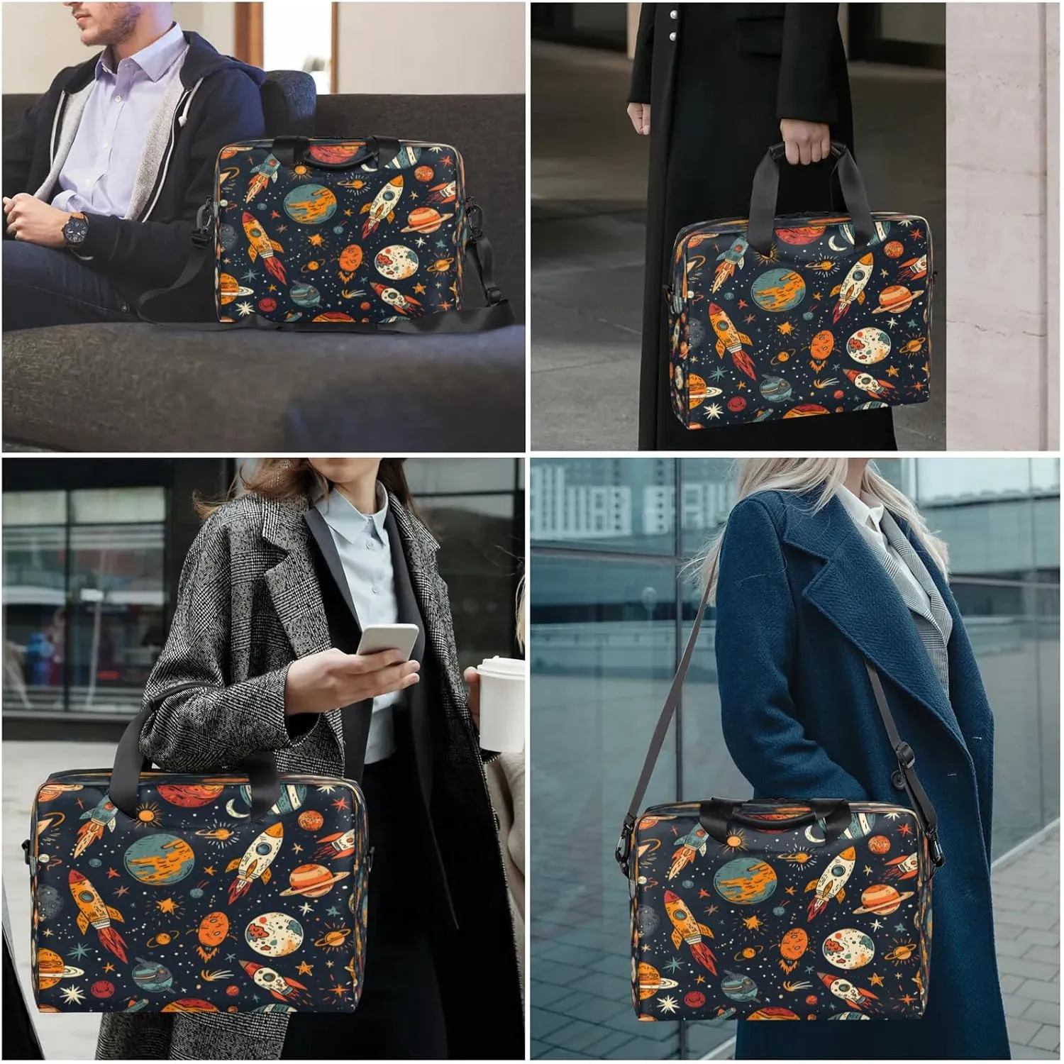 Laptop Shoulder Bag Compatible with Handle, Messenger Shoulder Case for Tablet, Laptop Carrying Case