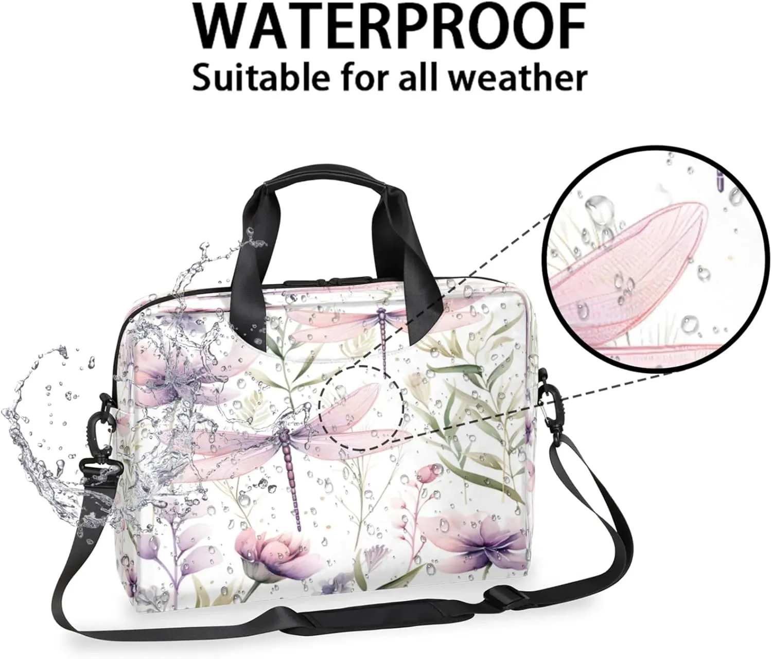 Laptop Shoulder Bag Compatible with Handle, Messenger Shoulder Case for Tablet, Laptop Carrying Case