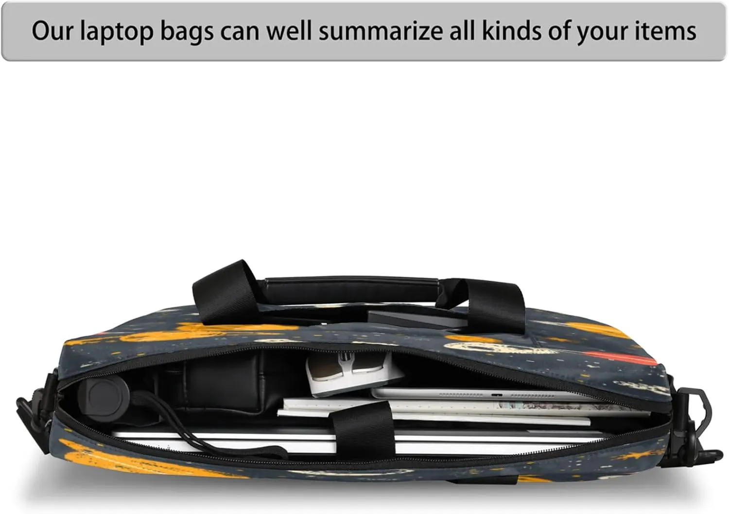 Laptop Shoulder Bag Compatible with Handle, Messenger Shoulder Case for Tablet, Laptop Carrying Case