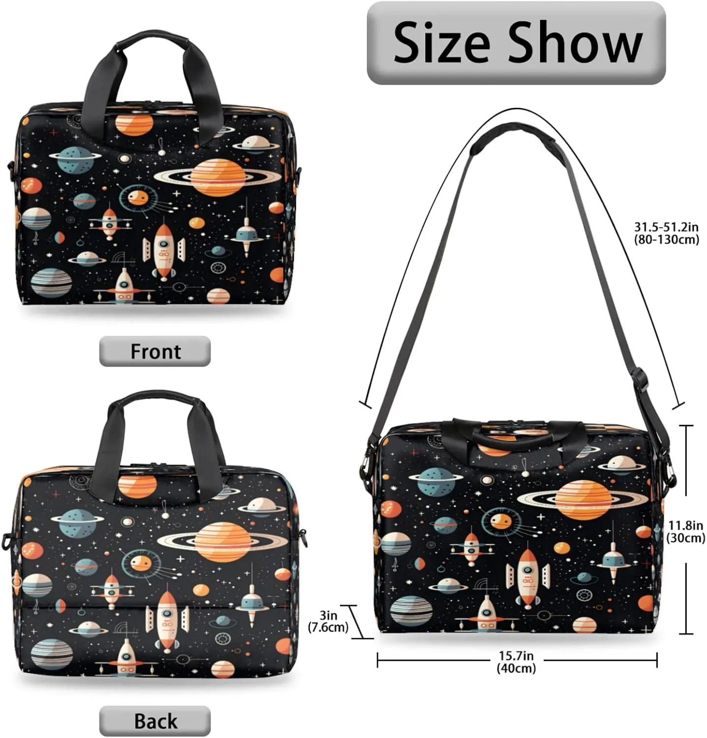 Laptop Shoulder Bag Compatible with Handle, Messenger Shoulder Case for Tablet, Laptop Carrying Case