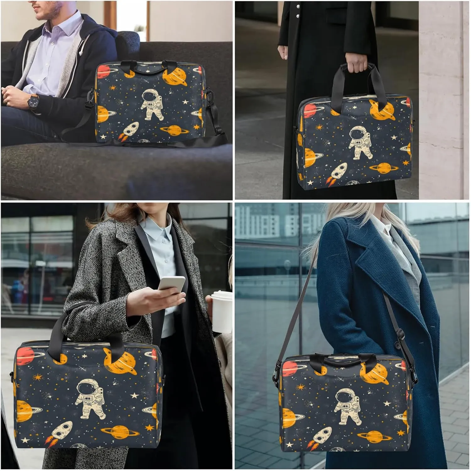 Laptop Shoulder Bag Compatible with Handle, Messenger Shoulder Case for Tablet, Laptop Carrying Case
