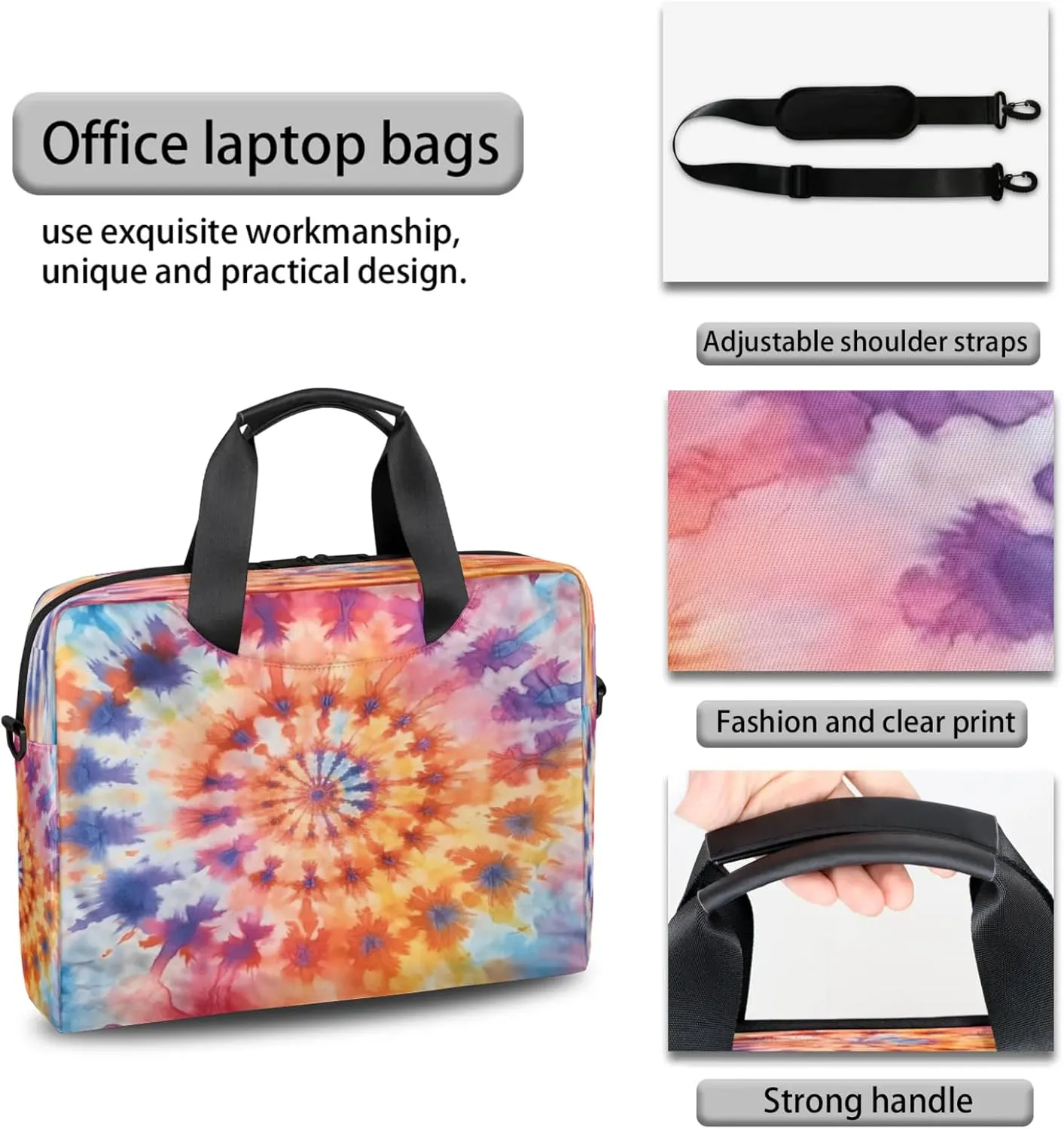 Laptop Shoulder Bag Compatible with Handle, Messenger Shoulder Case for Tablet, Laptop Carrying Case