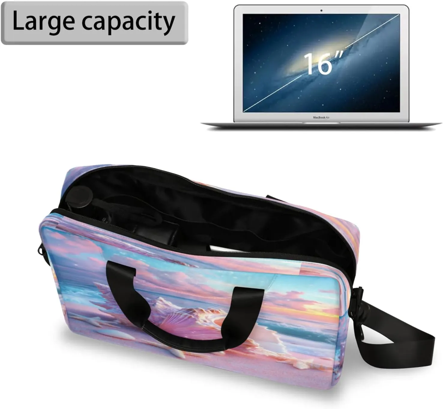 Laptop Shoulder Bag Compatible with Handle, Messenger Shoulder Case for Tablet, Laptop Carrying Case