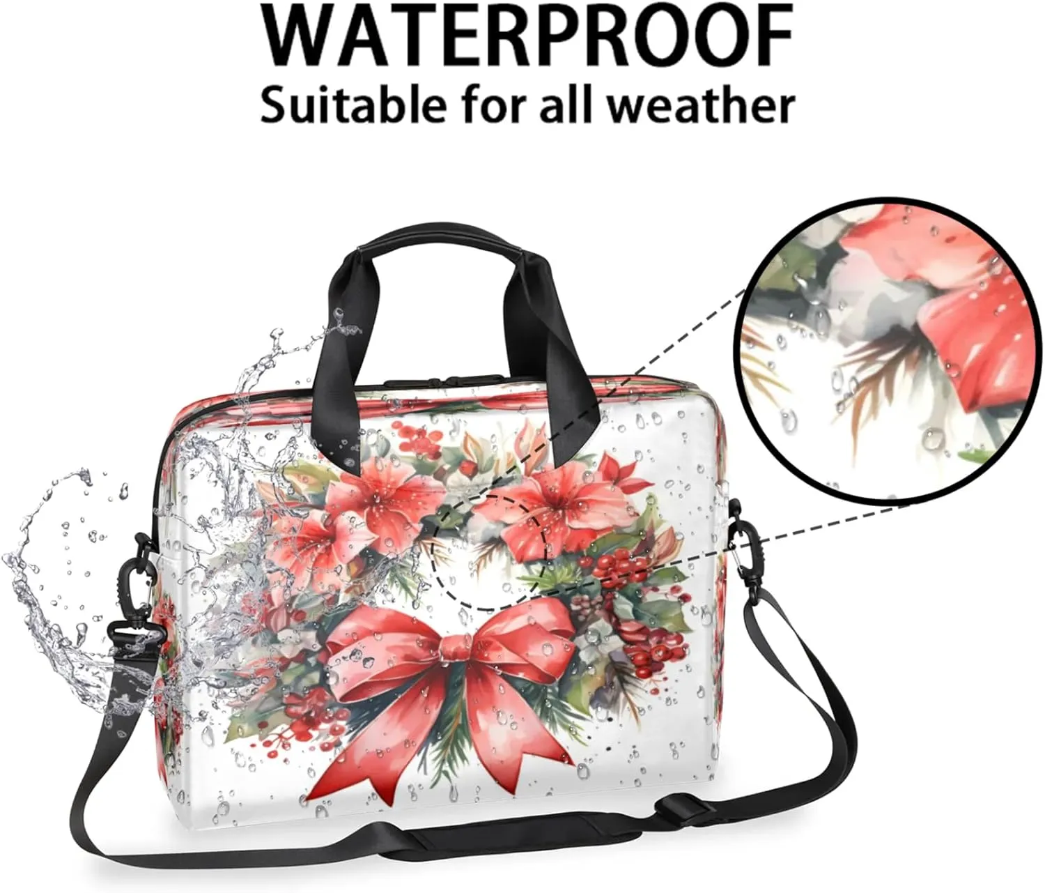 Laptop Shoulder Bag Compatible with Handle, Messenger Shoulder Case for Tablet, Laptop Carrying Case