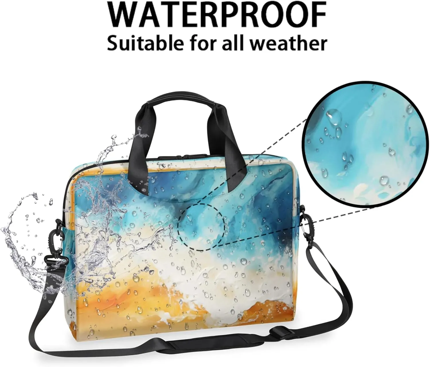 Laptop Shoulder Bag Compatible with Handle, Messenger Shoulder Case for Tablet, Laptop Carrying Case