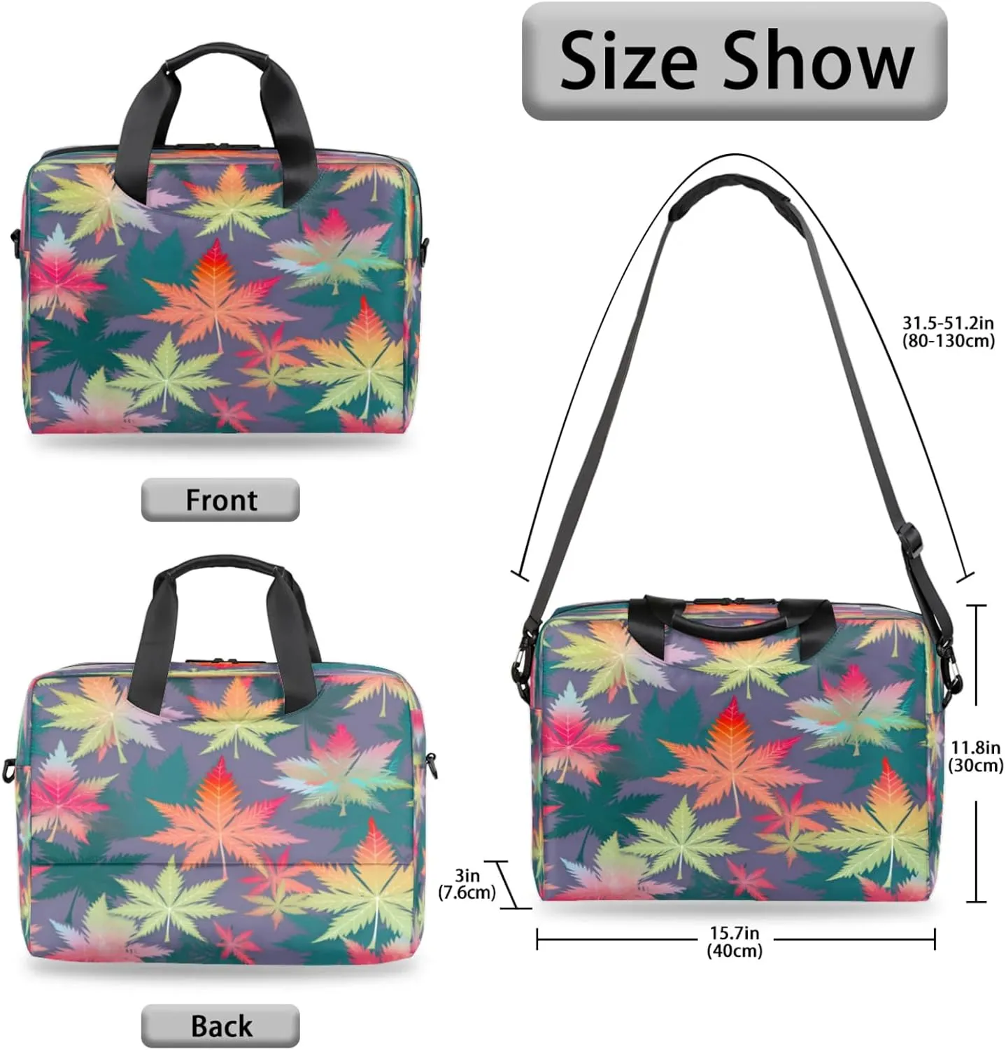 Laptop Shoulder Bag Compatible with Handle, Messenger Shoulder Case for Tablet, Laptop Carrying Case