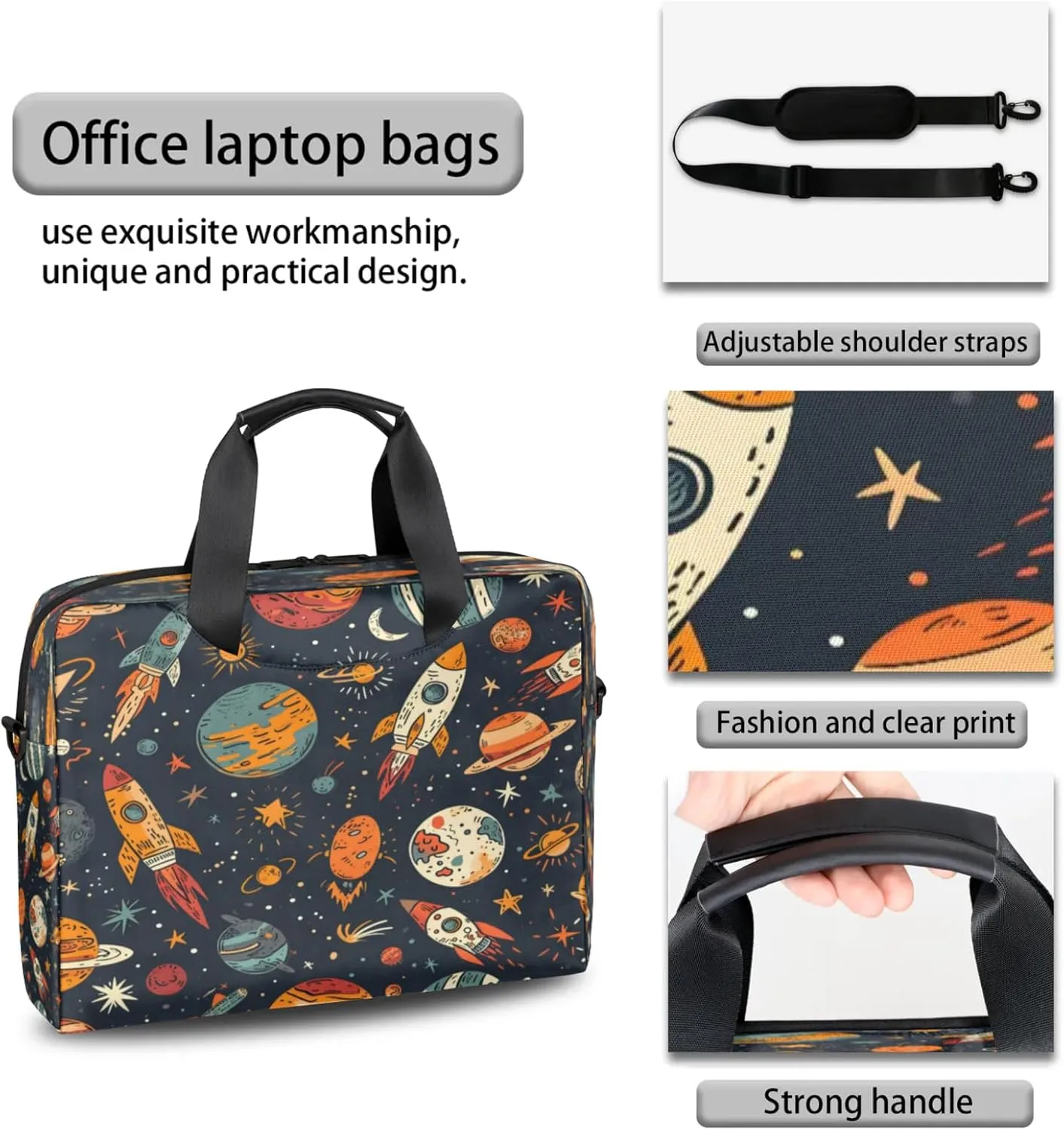 Laptop Shoulder Bag Compatible with Handle, Messenger Shoulder Case for Tablet, Laptop Carrying Case