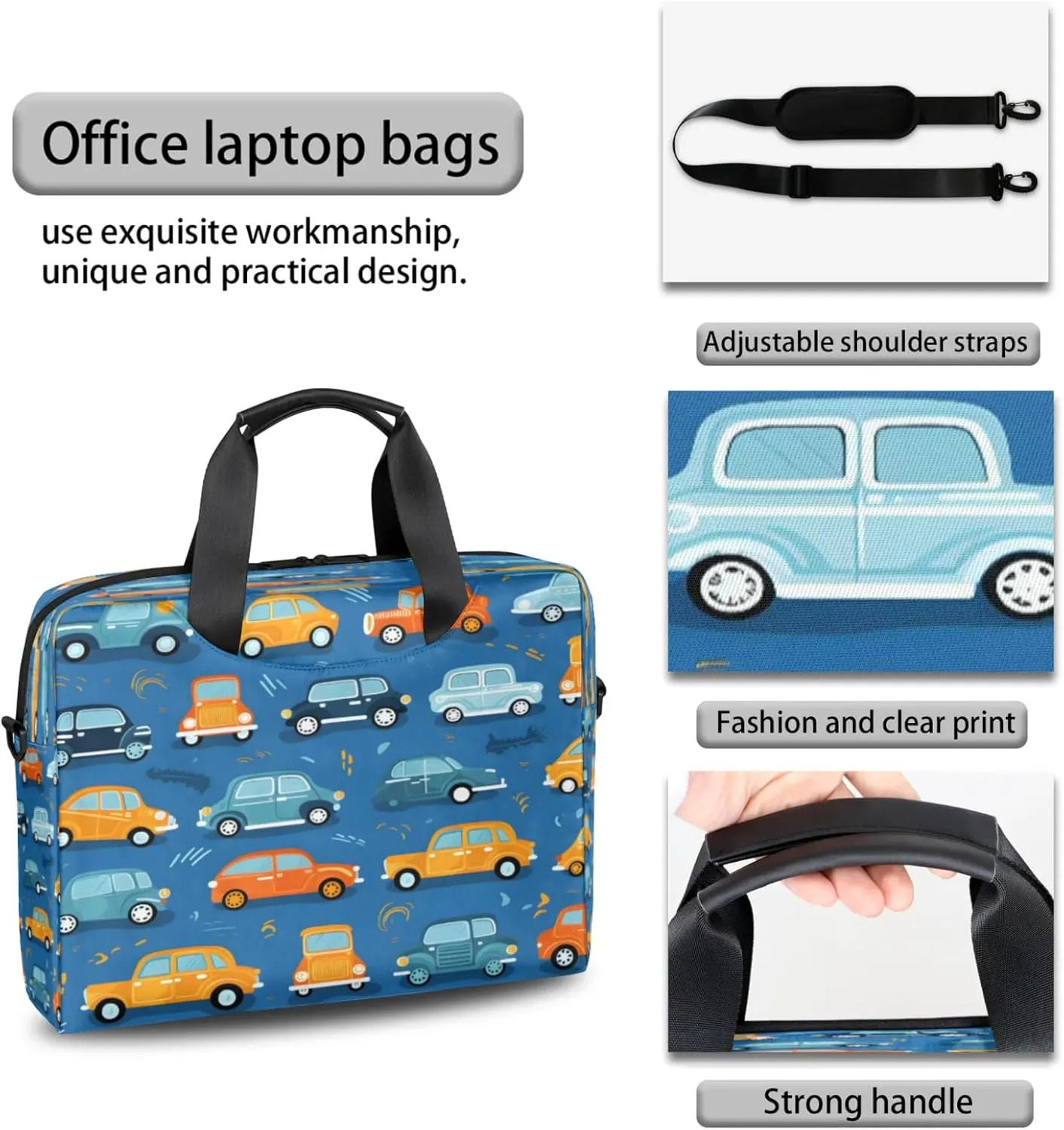 Laptop Shoulder Bag Compatible with Handle, Messenger Shoulder Case for Tablet, Laptop Carrying Case