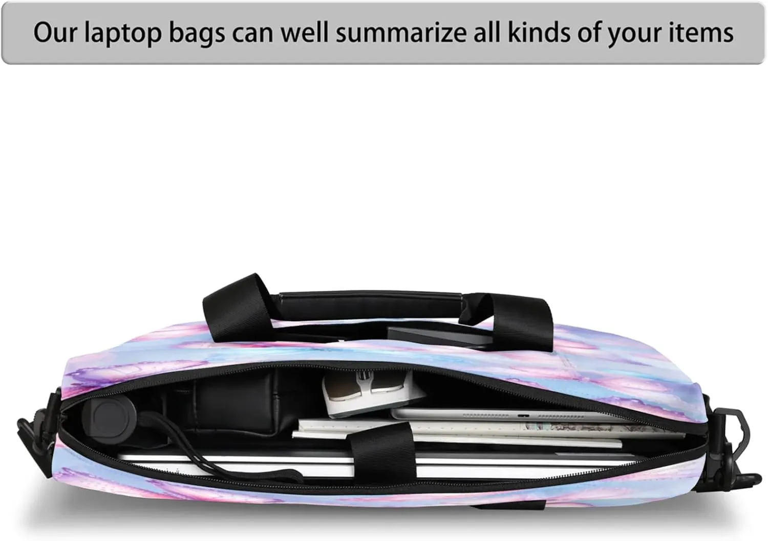 Laptop Shoulder Bag Compatible with Handle, Messenger Shoulder Case for Tablet, Laptop Carrying Case