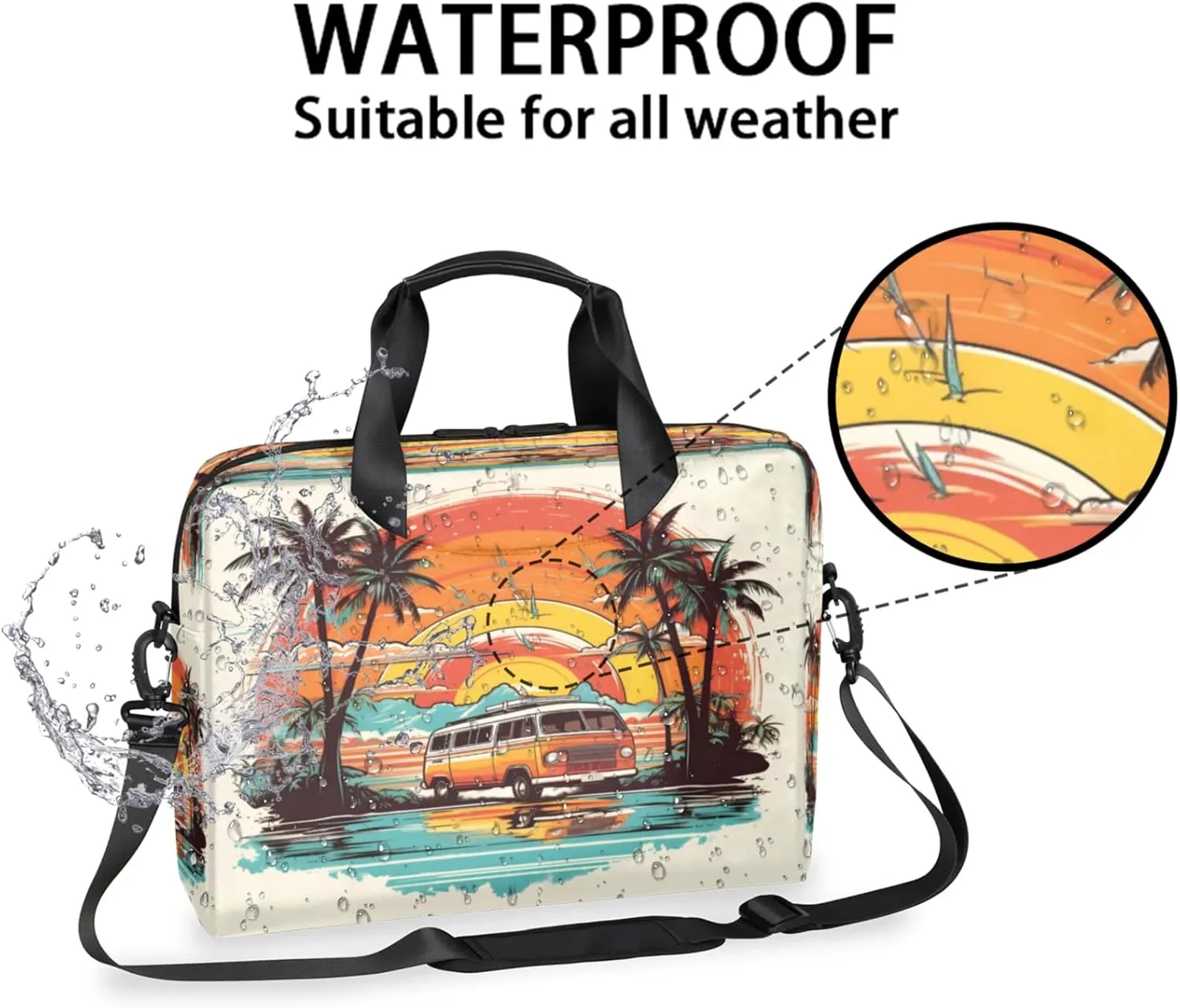 Laptop Shoulder Bag Compatible with Handle, Messenger Shoulder Case for Tablet, Laptop Carrying Case