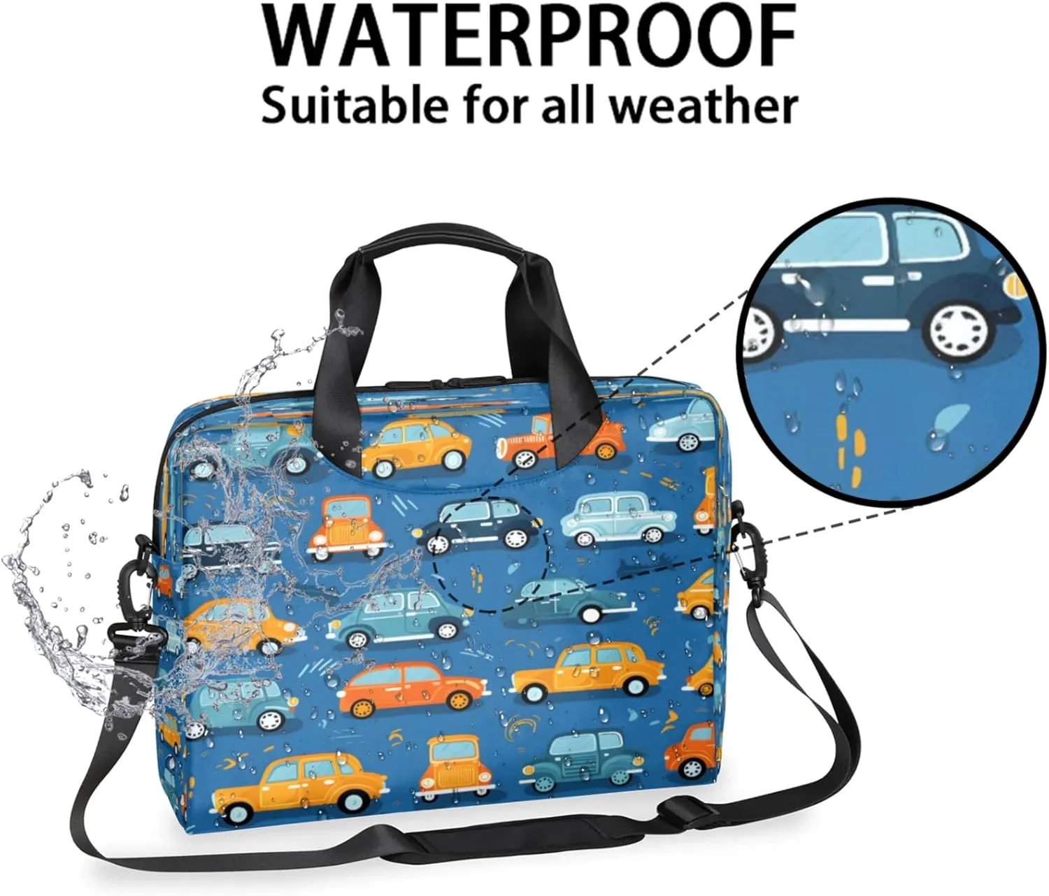 Laptop Shoulder Bag Compatible with Handle, Messenger Shoulder Case for Tablet, Laptop Carrying Case