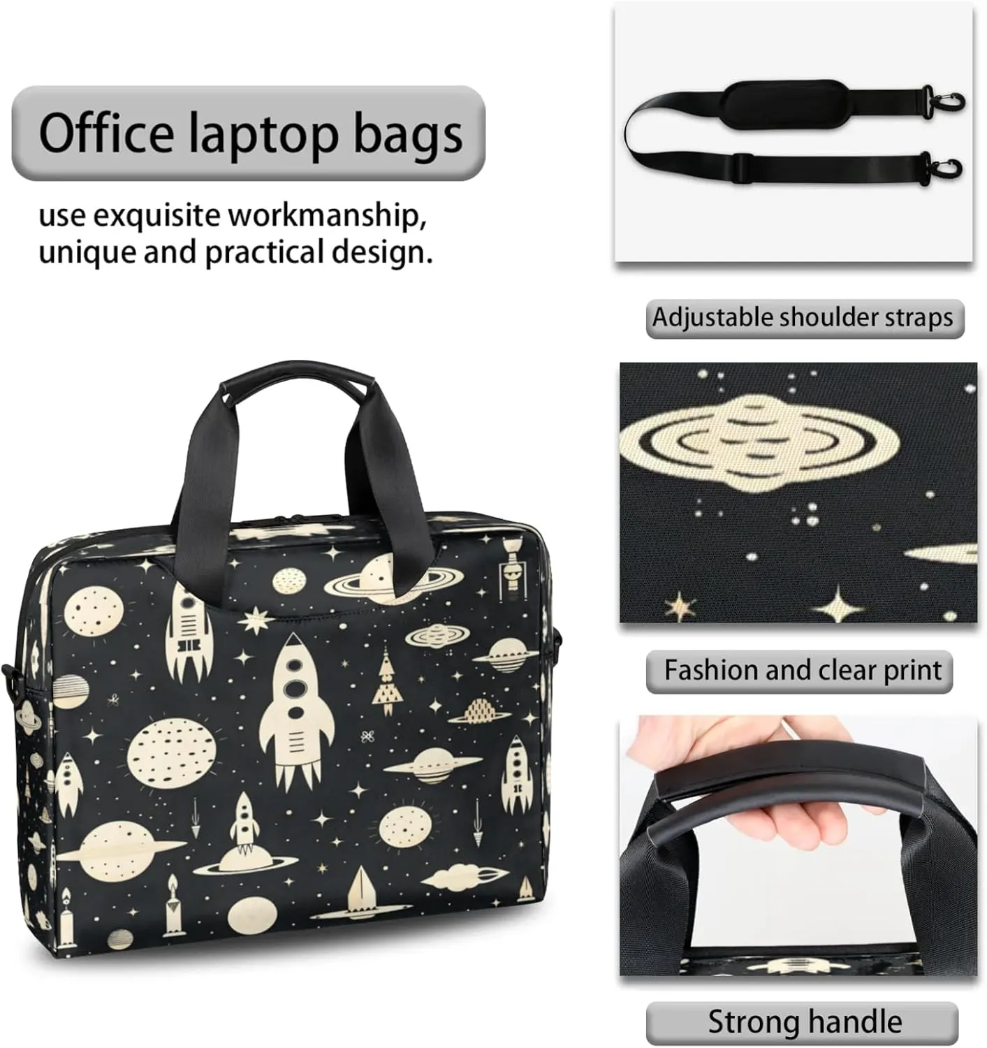 Laptop Shoulder Bag Compatible with Handle, Messenger Shoulder Case for Tablet, Laptop Carrying Case