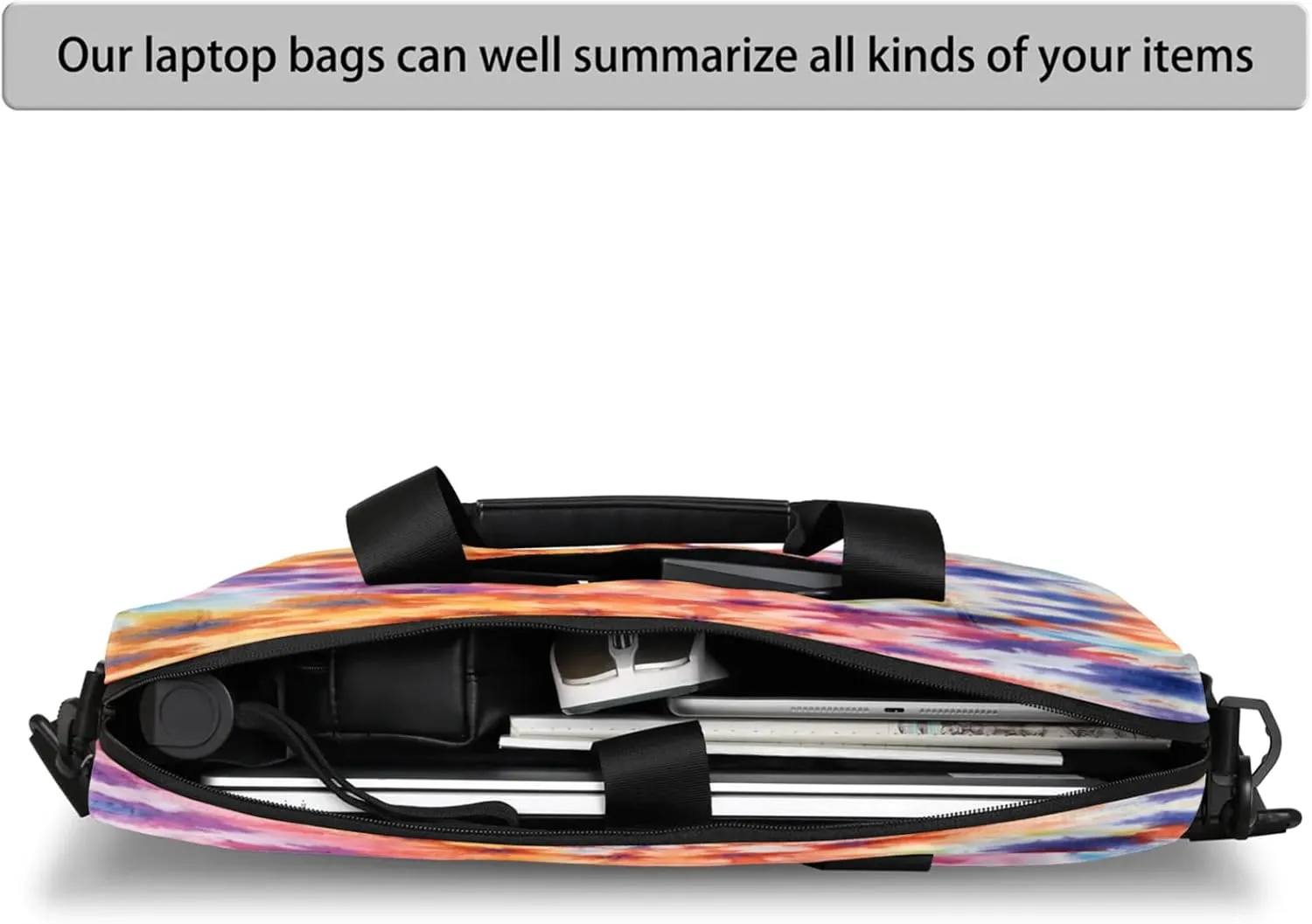 Laptop Shoulder Bag Compatible with Handle, Messenger Shoulder Case for Tablet, Laptop Carrying Case