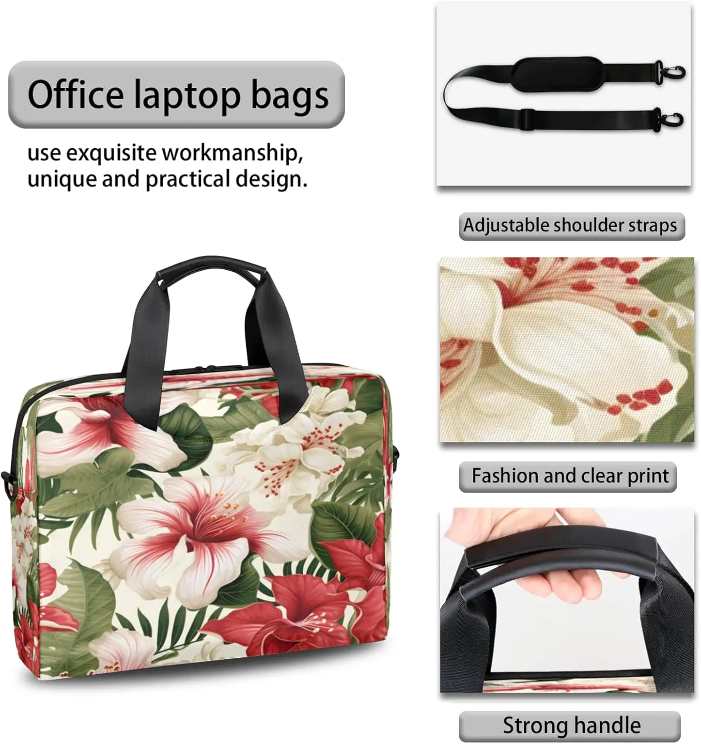 Laptop Shoulder Bag Compatible with Handle, Messenger Shoulder Case for Tablet, Laptop Carrying Case