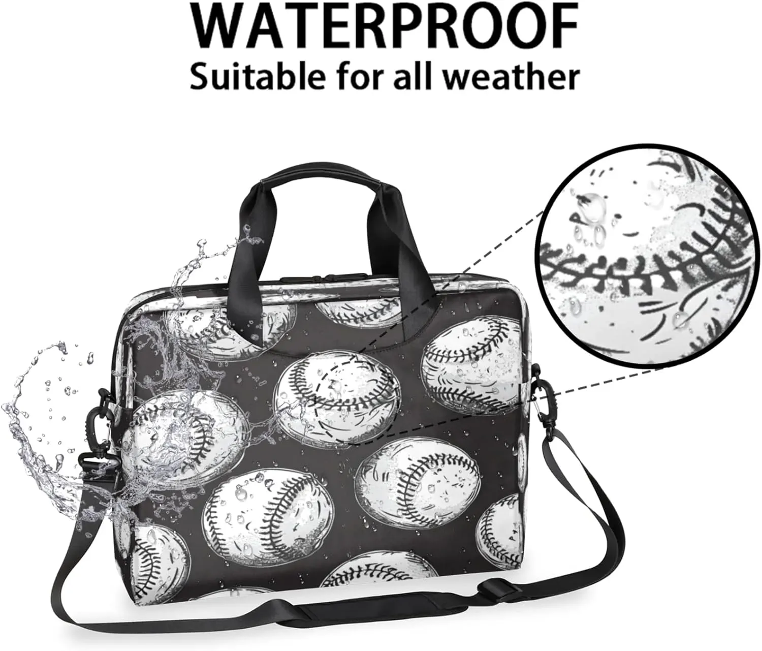 Laptop Shoulder Bag Compatible with Handle, Messenger Shoulder Case for Tablet, Laptop Carrying Case