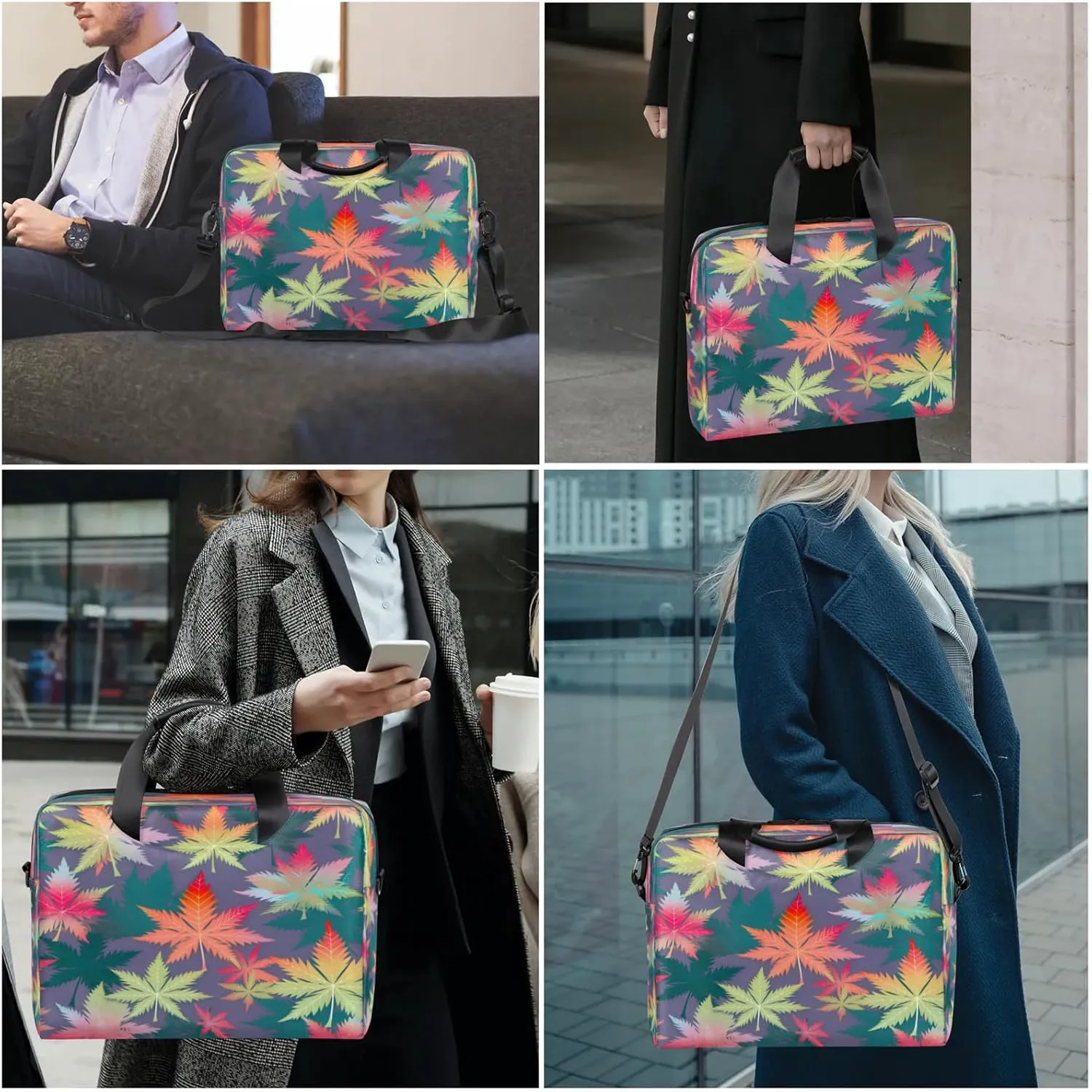 Laptop Shoulder Bag Compatible with Handle, Messenger Shoulder Case for Tablet, Laptop Carrying Case