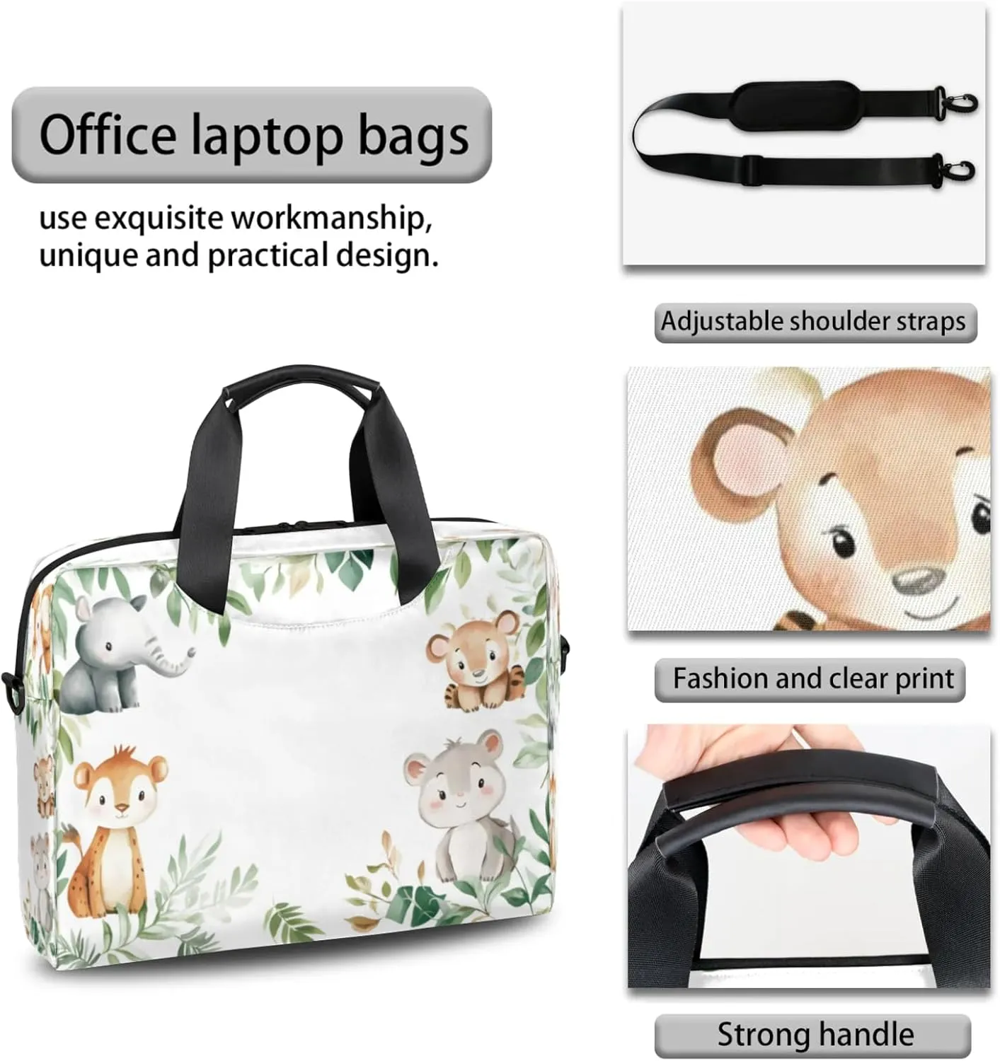 Laptop Shoulder Bag Compatible with Handle, Messenger Shoulder Case for Tablet, Laptop Carrying Case