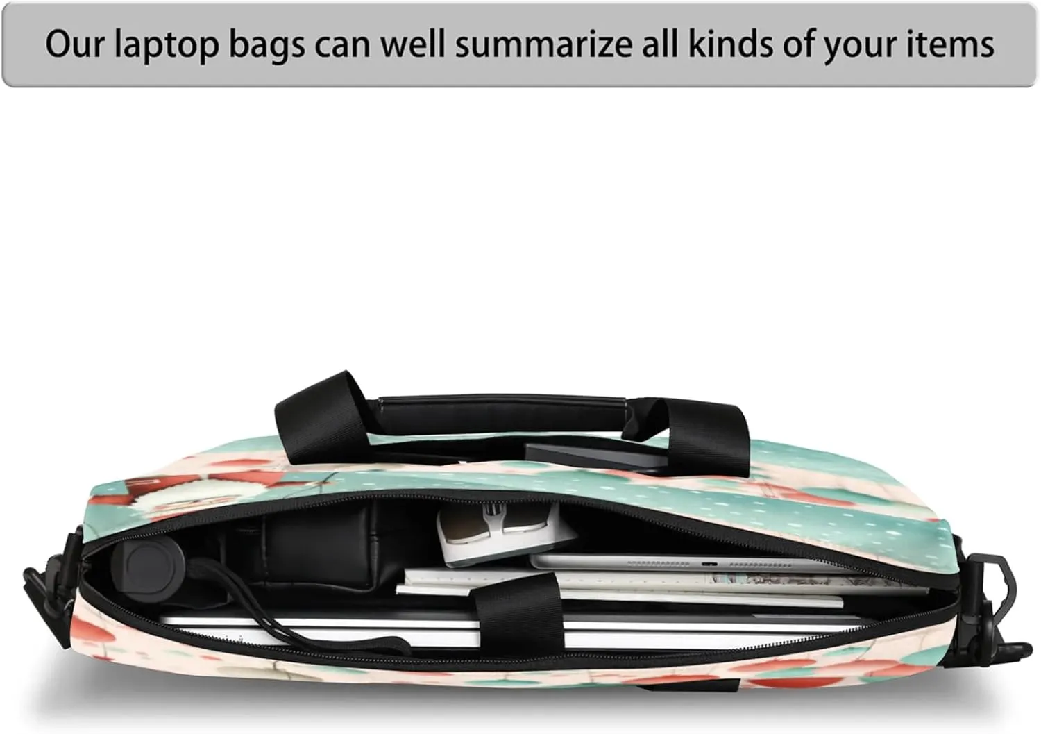 Laptop Shoulder Bag Compatible with Handle, Messenger Shoulder Case for Tablet, Laptop Carrying Case