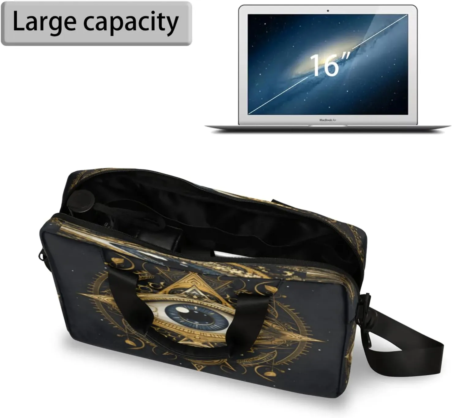 Laptop Shoulder Bag Compatible with Handle, Messenger Shoulder Case for Tablet, Laptop Carrying Case
