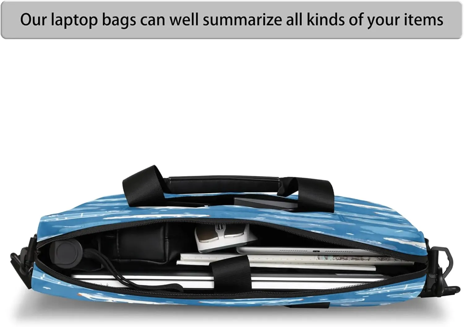 Laptop Shoulder Bag Compatible with Handle, Messenger Shoulder Case for Tablet, Laptop Carrying Case