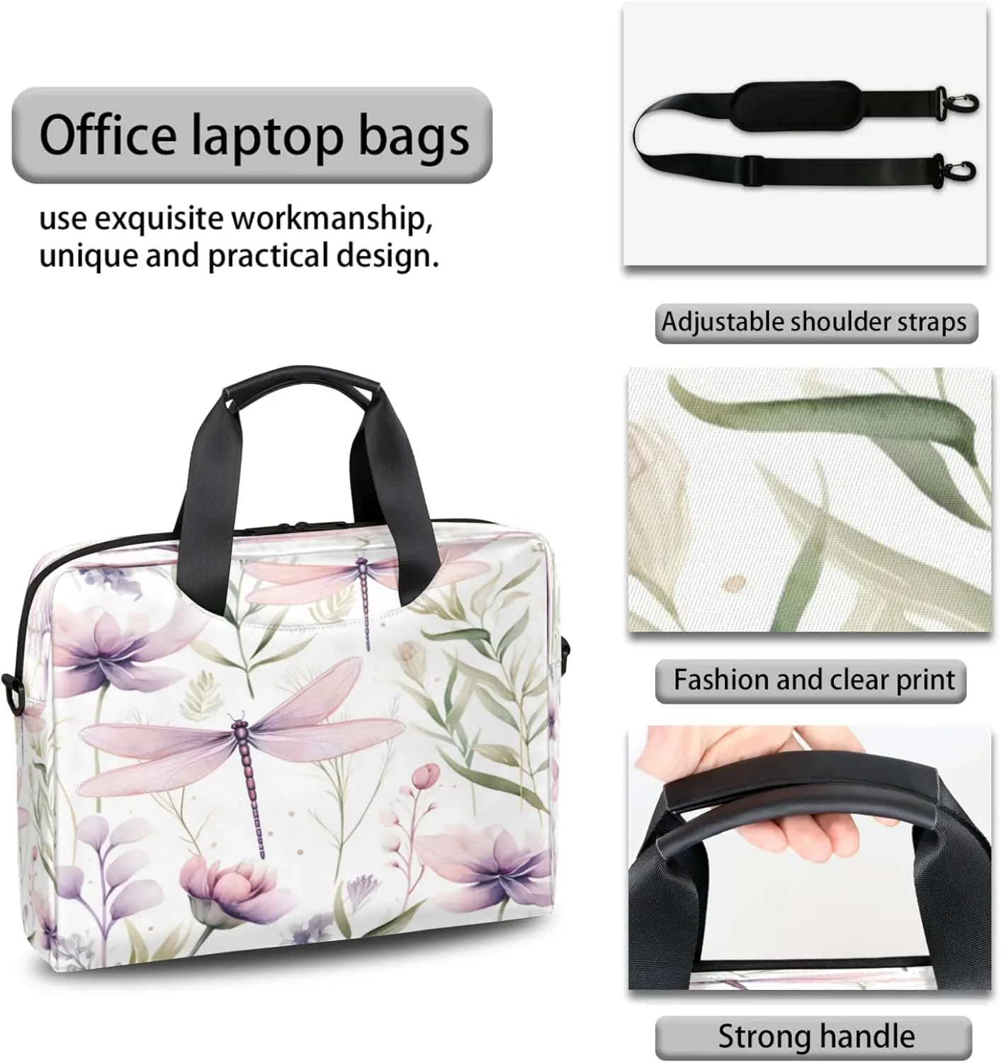 Laptop Shoulder Bag Compatible with Handle, Messenger Shoulder Case for Tablet, Laptop Carrying Case