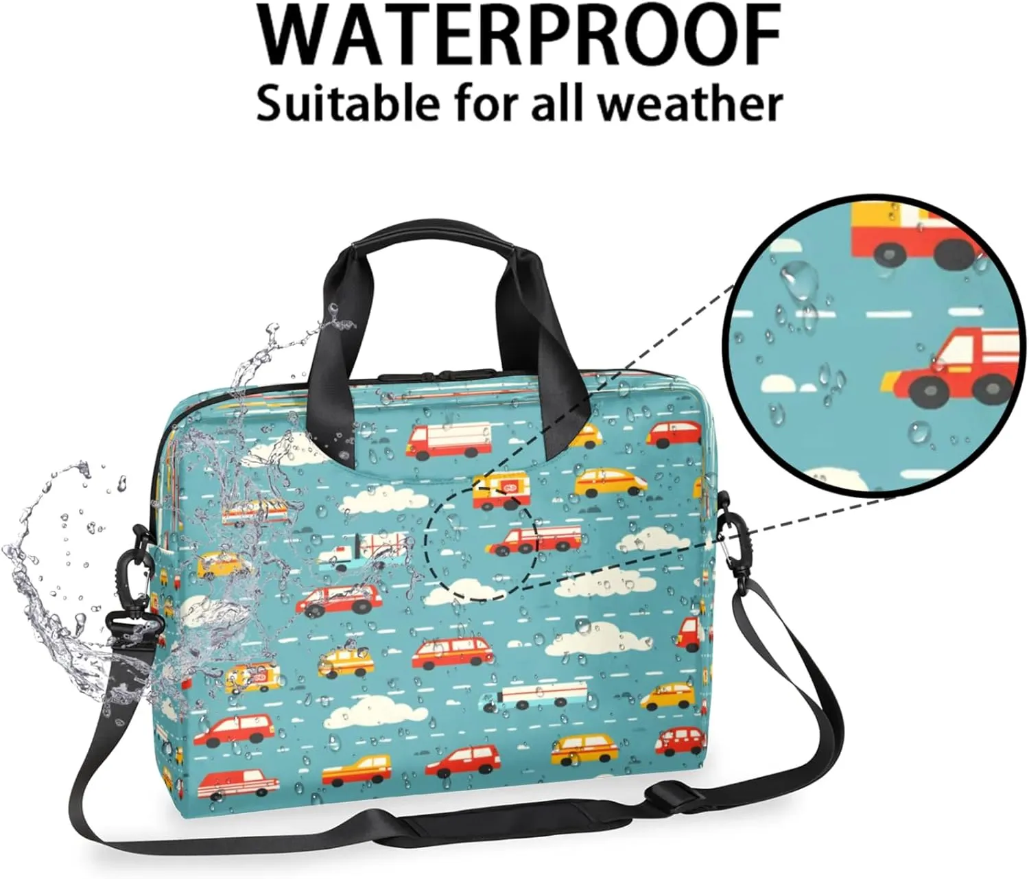 Laptop Shoulder Bag Compatible with Handle, Messenger Shoulder Case for Tablet, Laptop Carrying Case