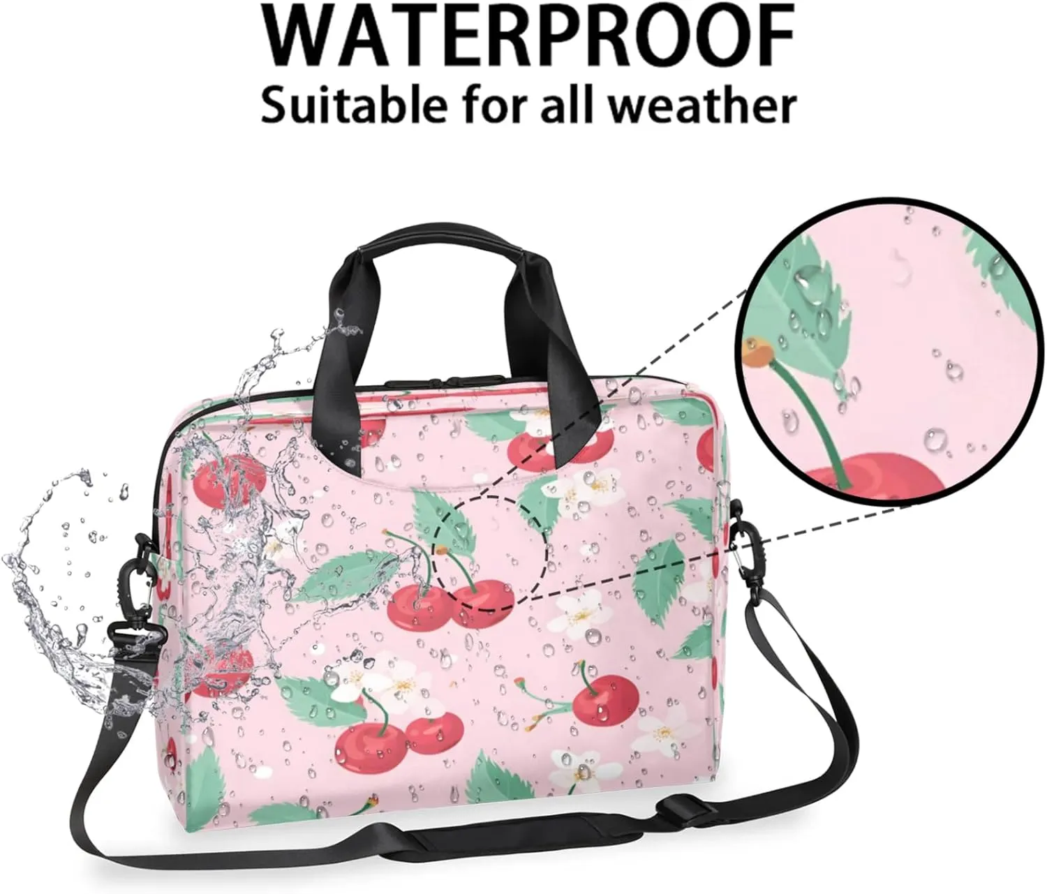 Laptop Shoulder Bag Compatible with Handle, Messenger Shoulder Case for Tablet, Laptop Carrying Case
