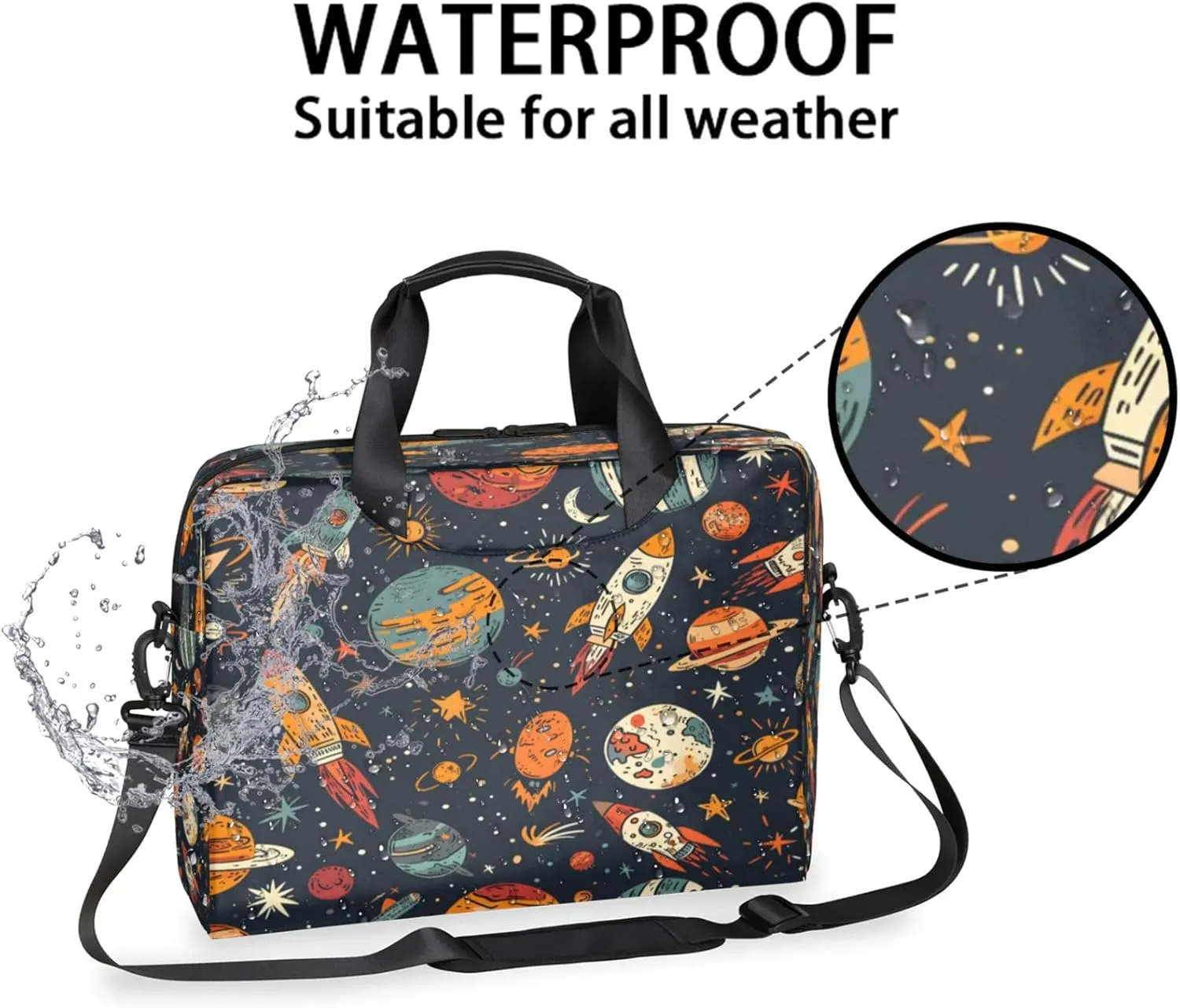 Laptop Shoulder Bag Compatible with Handle, Messenger Shoulder Case for Tablet, Laptop Carrying Case