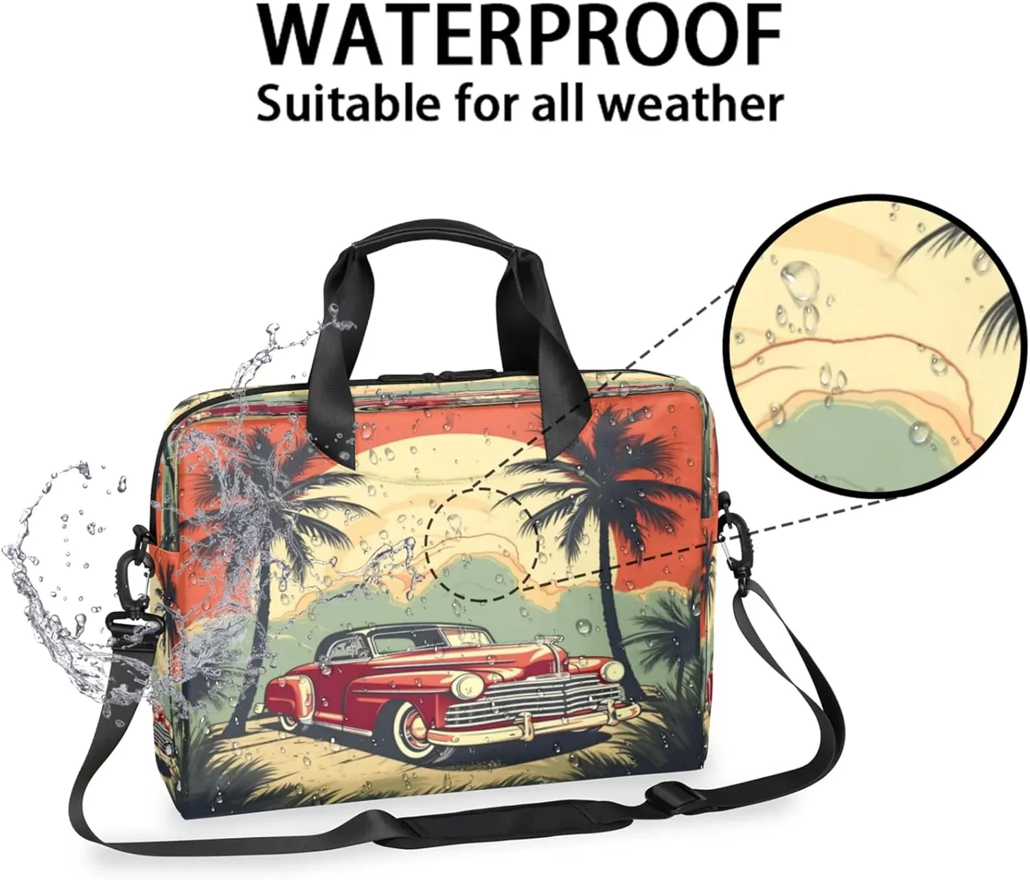 Laptop Shoulder Bag Compatible with Handle, Messenger Shoulder Case for Tablet, Laptop Carrying Case