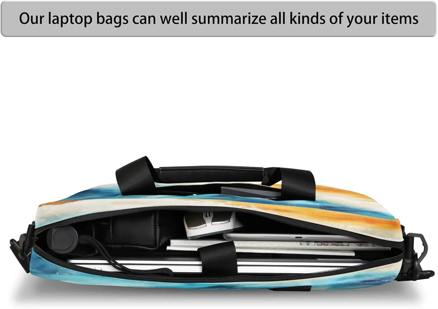 Laptop Shoulder Bag Compatible with Handle, Messenger Shoulder Case for Tablet, Laptop Carrying Case
