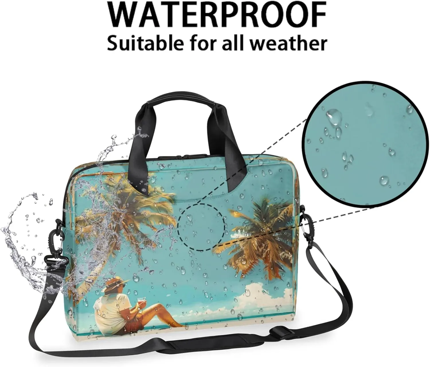 Laptop Shoulder Bag Compatible with Handle, Messenger Shoulder Case for Tablet, Laptop Carrying Case