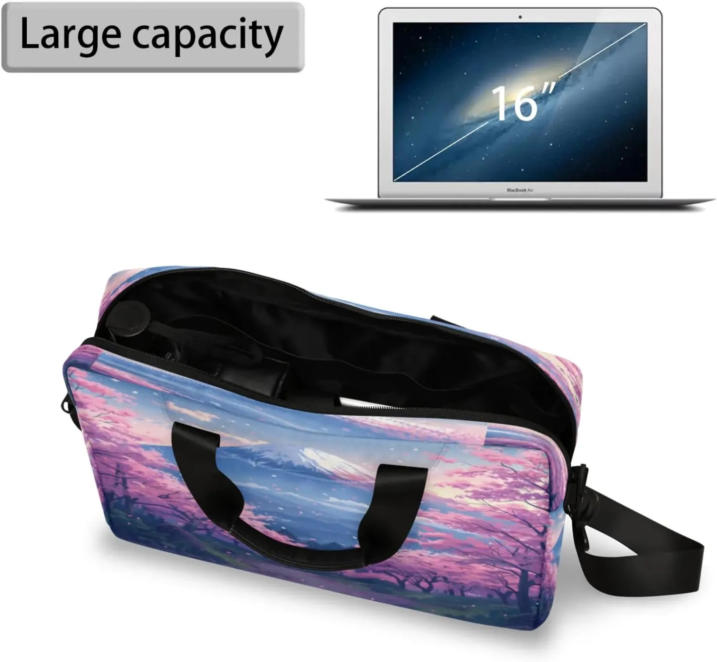 Laptop Shoulder Bag Compatible with Handle, Messenger Shoulder Case for Tablet, Laptop Carrying Case